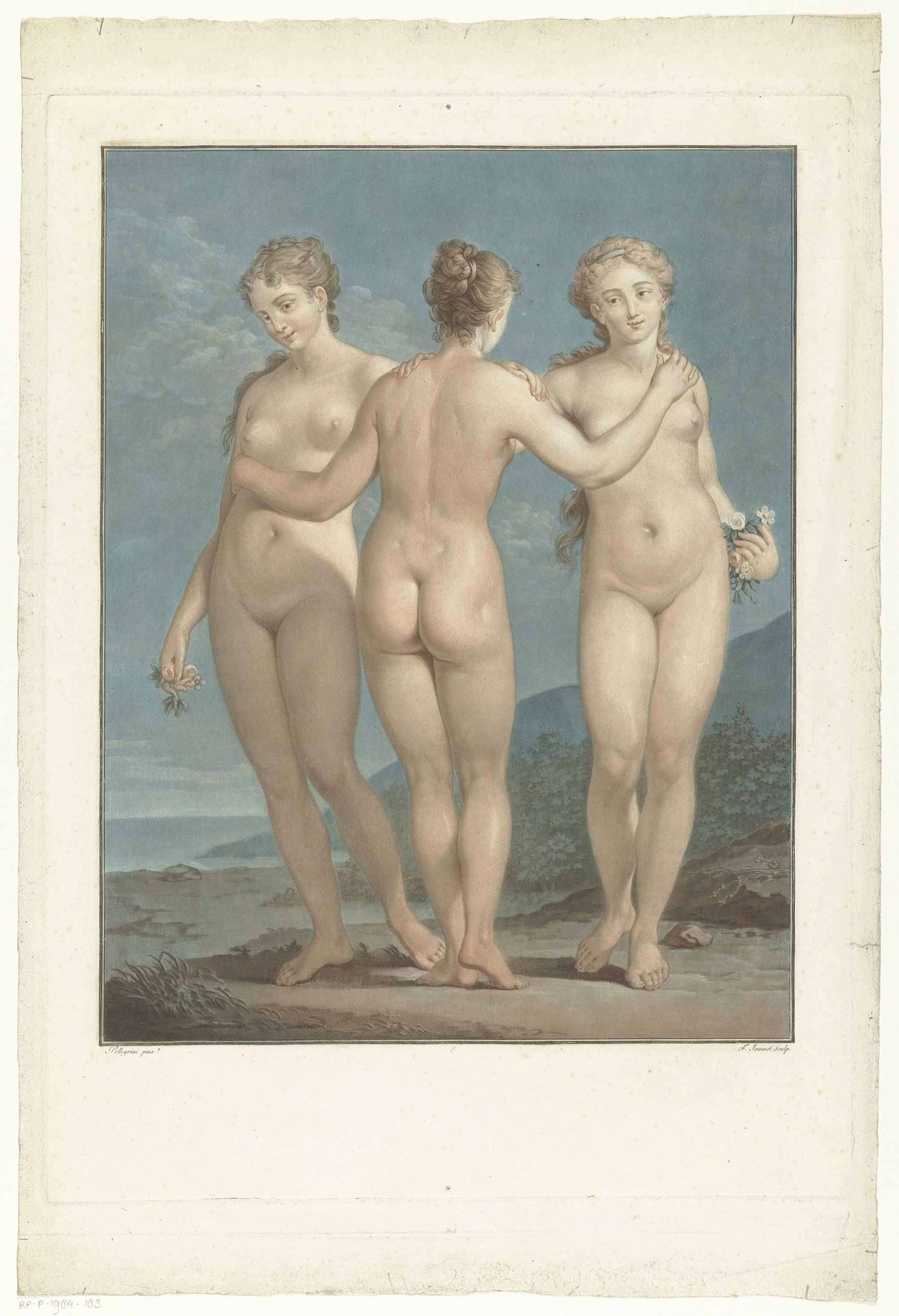 Drie Gratiën by Jean François Janinet