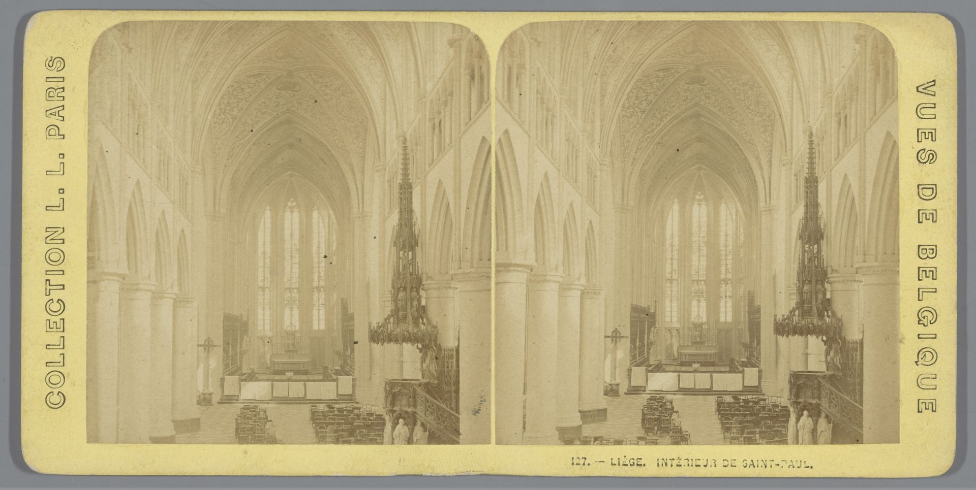 Interieur van de Sint-Pauluskathedraal in Luik by Anonymous