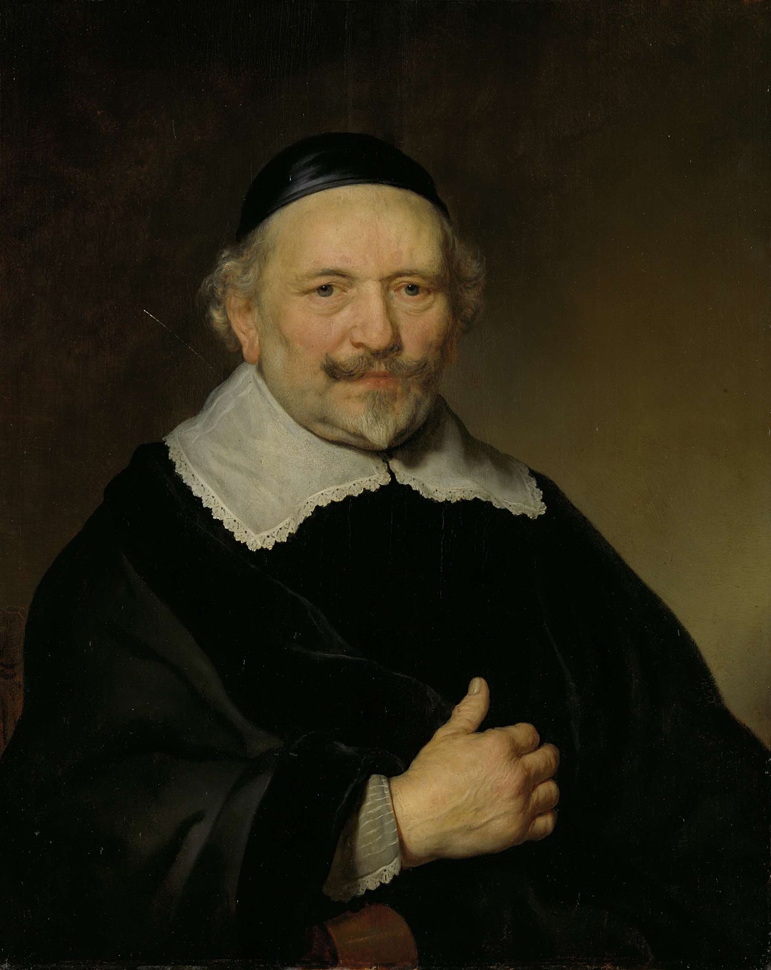 Portrait of a Man, probably Augustijn Wtenbogaert (1577-1655) by Govert Flinck