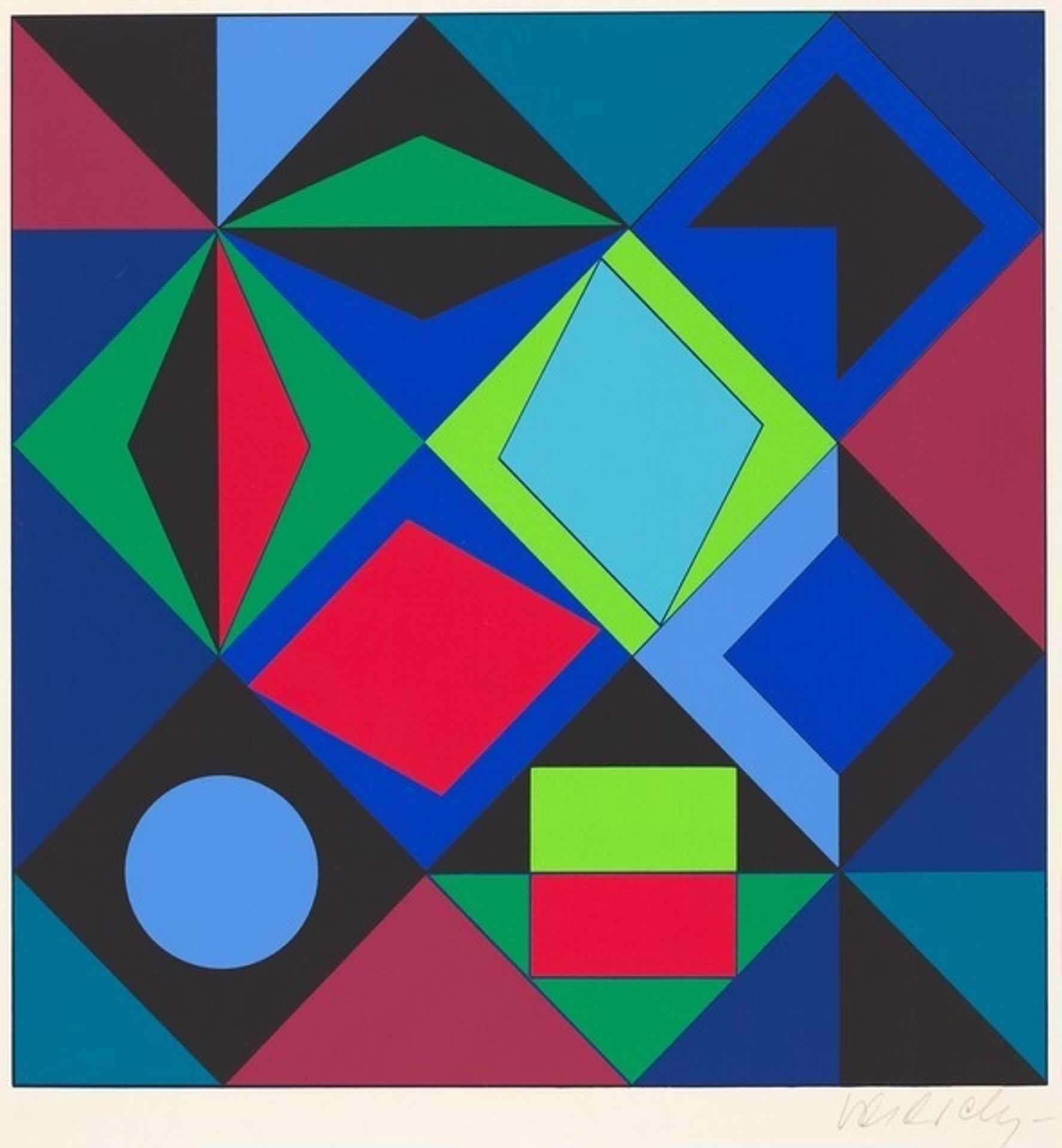 Sikra - M.C. by Victor Vasarely