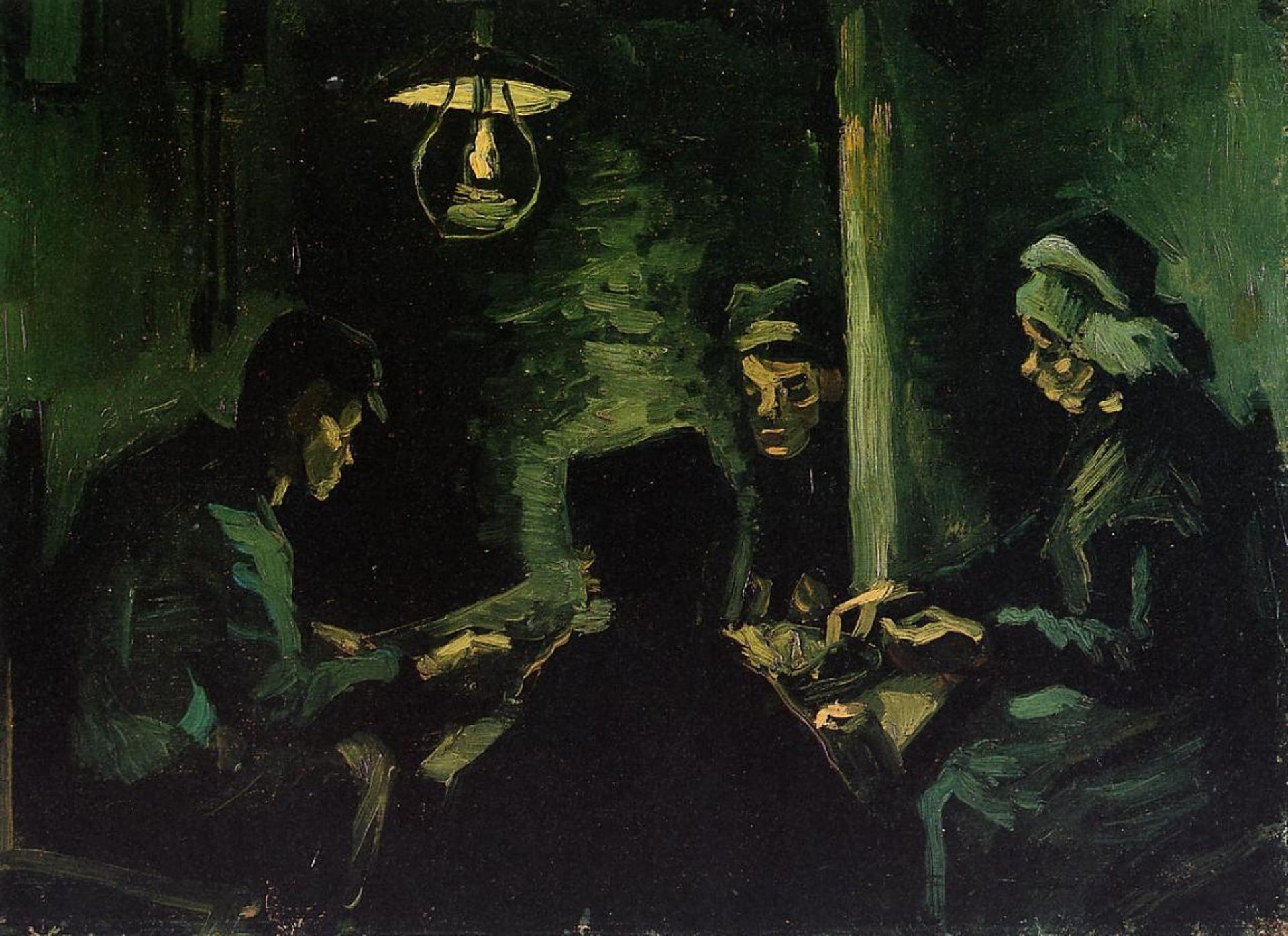 Four Peasants at a Meal (Study for 'The Potato Eaters') by Vincent van Gogh