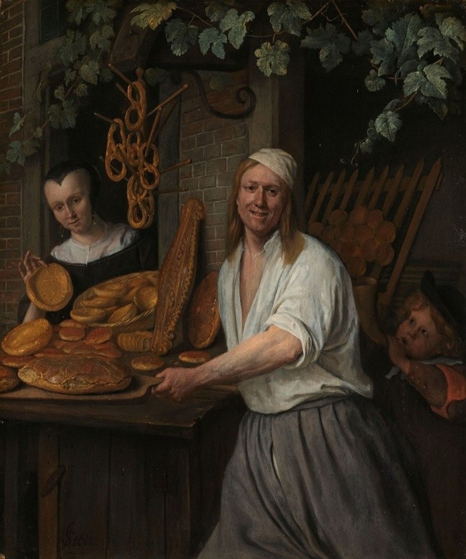 The Baker Arent Oostwaard and his Wife, Catharina Keizerswaard by Jan Steen