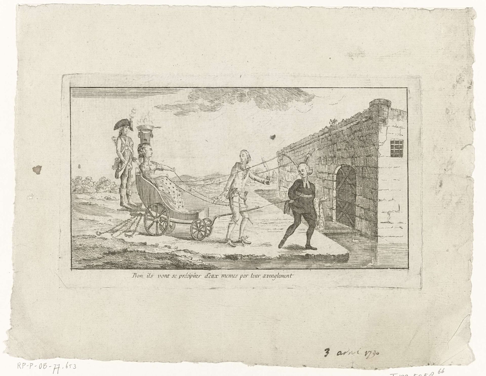 Spotprent op Hendrik van der Noot en Petrus van Eupen by Anonymous