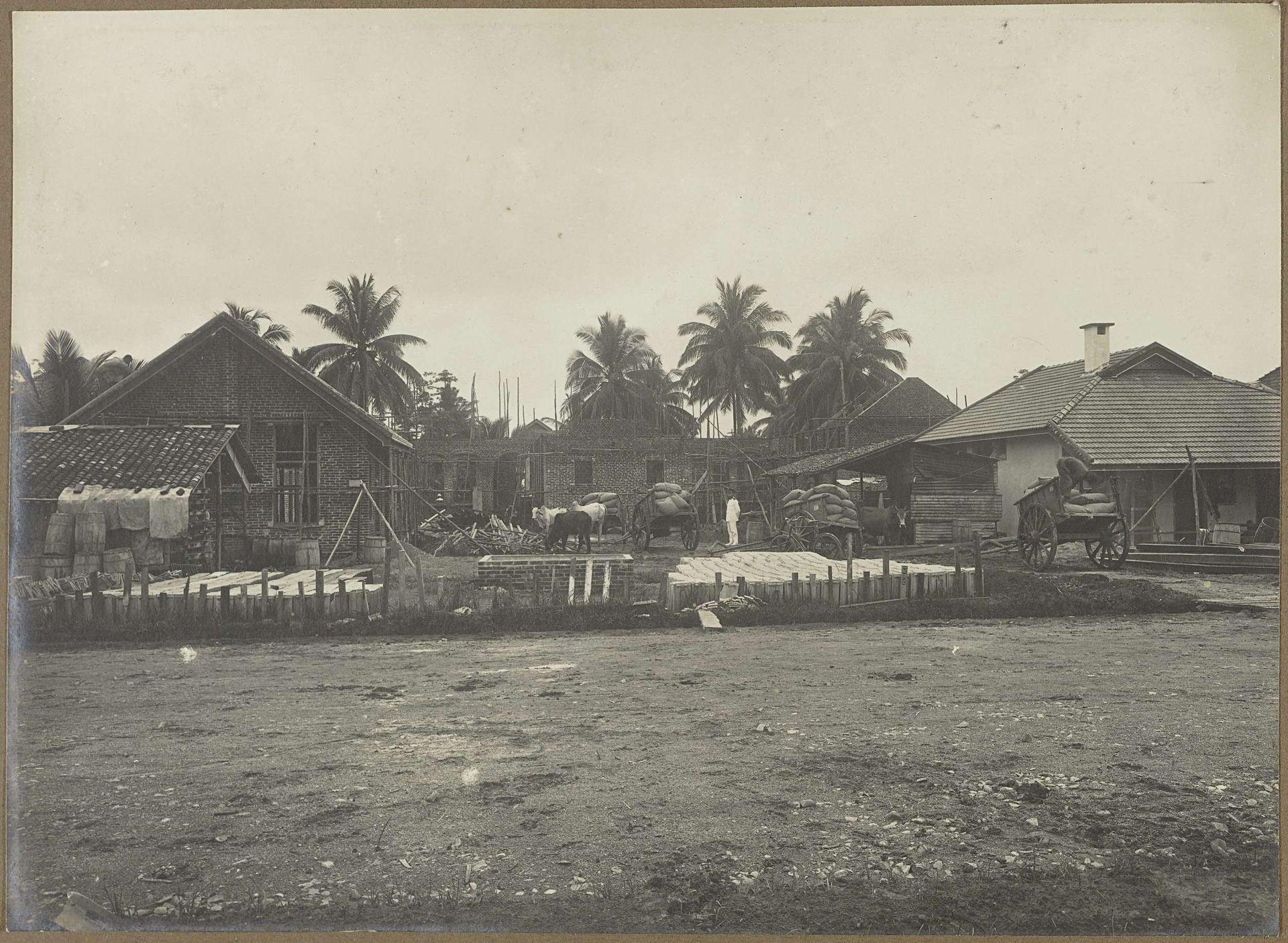 Bouwterrein van het Kinderhuis van het Leger des Heils by Anonymous