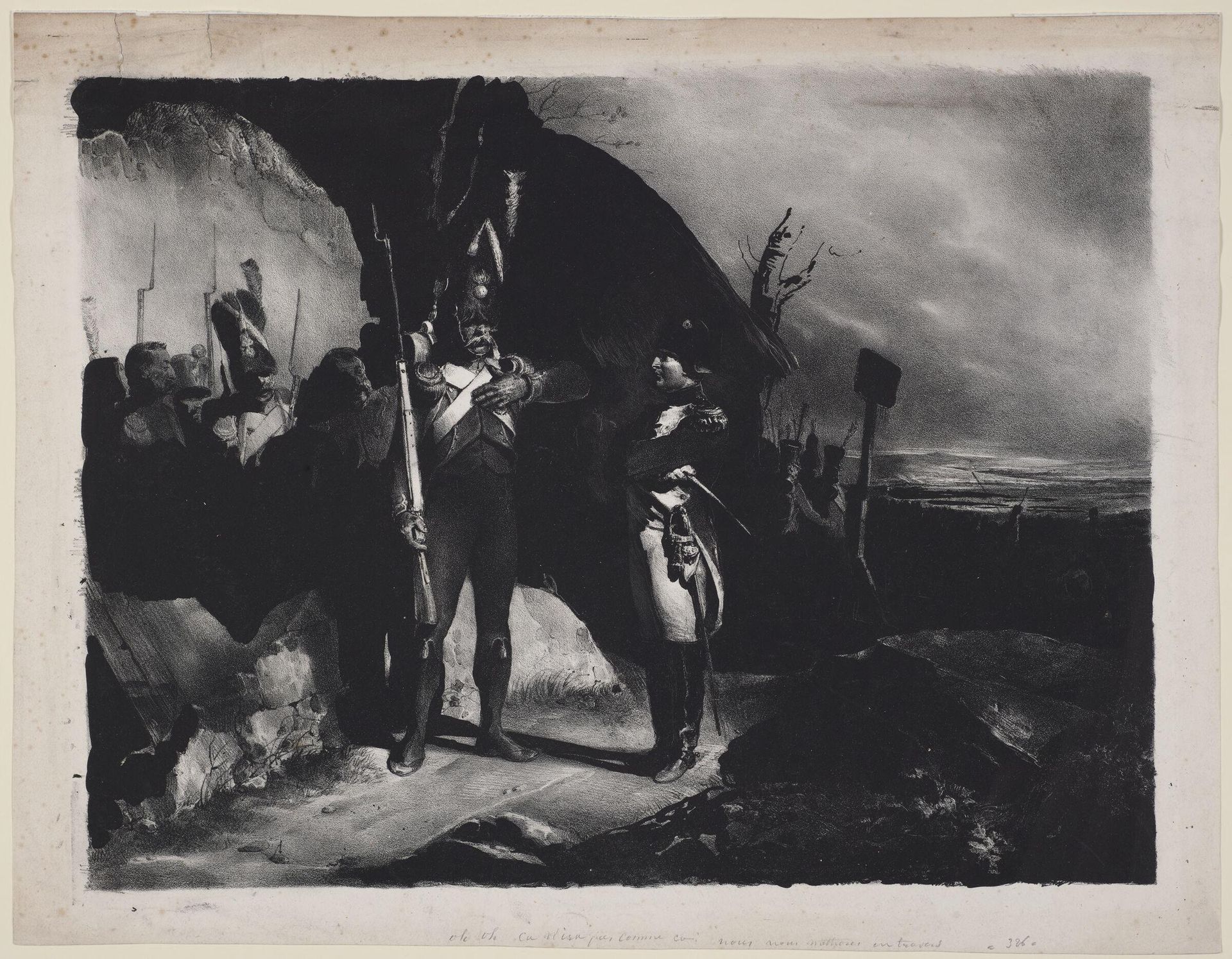 The Emperor Napoleon and a Grenadier by Nicolas Toussaint Charlet