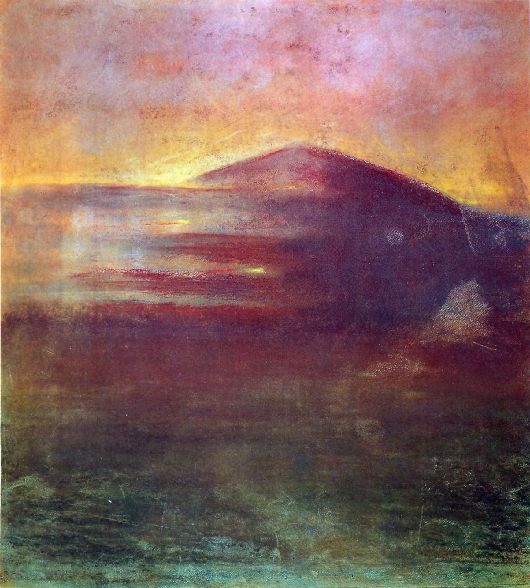 Sunset by Mikalojus Konstantinas Ciurlionis