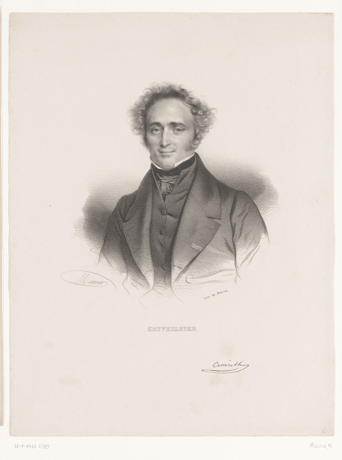 Portret van Jean Cruveilhier by Nicolas Maurin