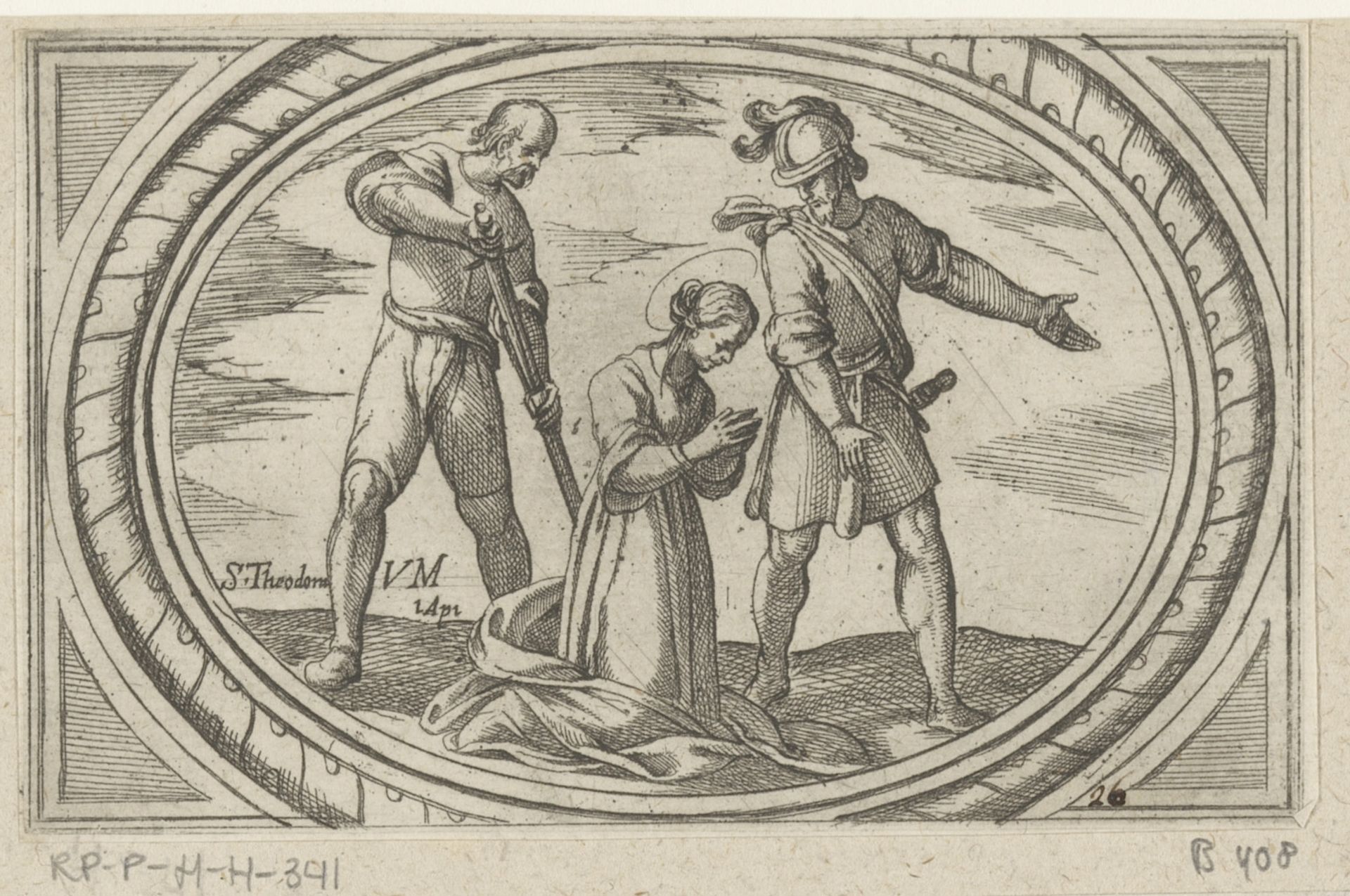 H. Theodora by Antonio Tempesta