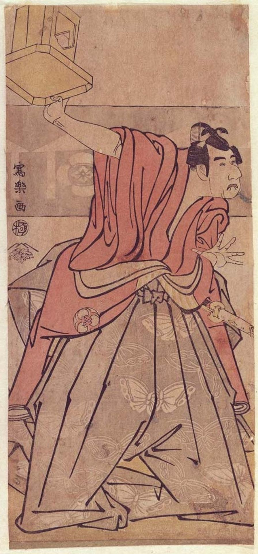 Kabuki Actor Bandō Mitsugorō II as Soga Gorō Tokimune by Tōshūsai Sharaku