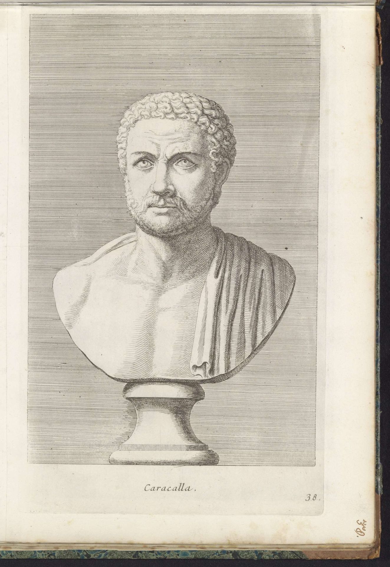 Buste van keizer Caracalla by Hubert Quellinus