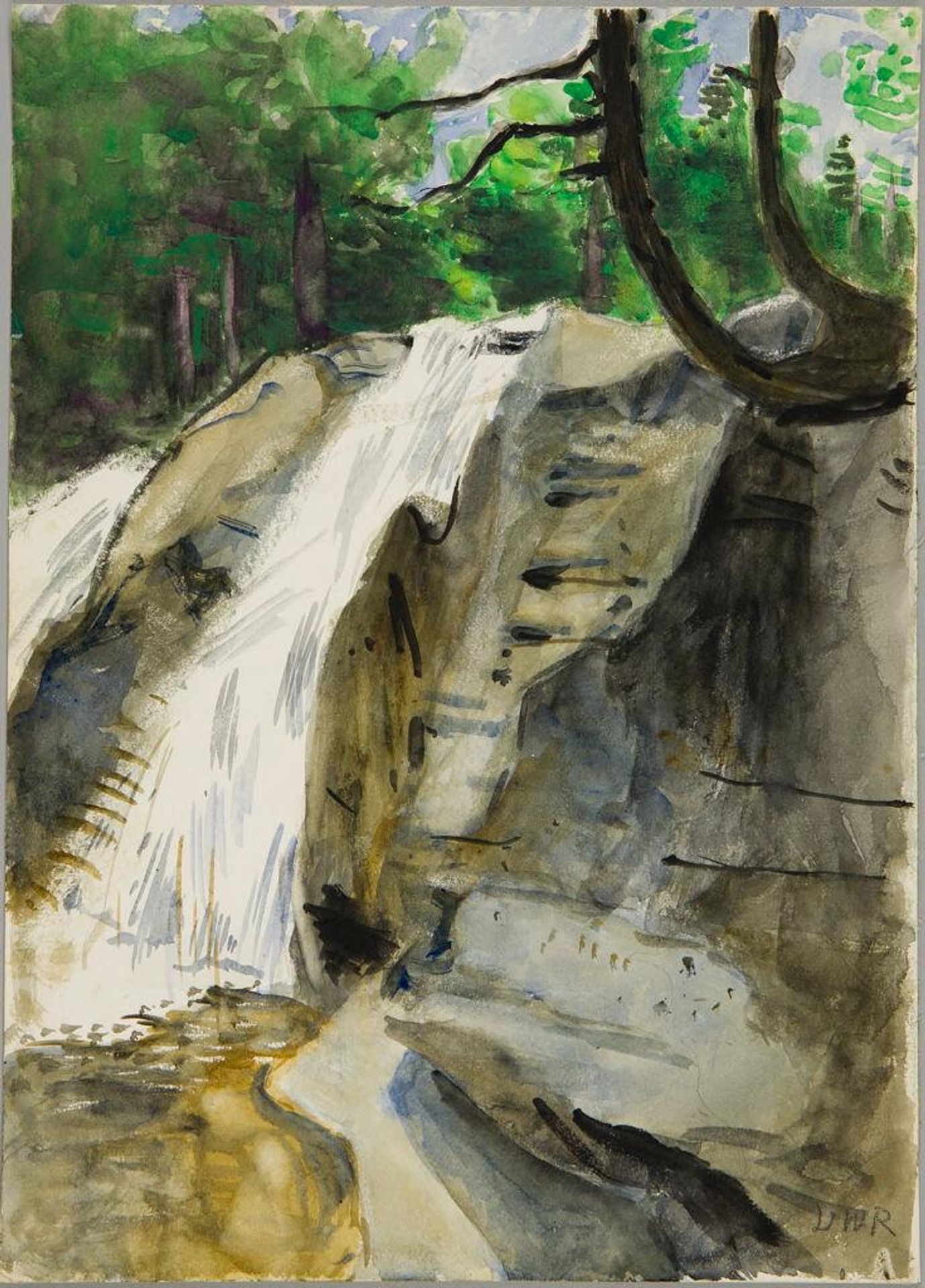 Waterfall by Denman Waldo Ross