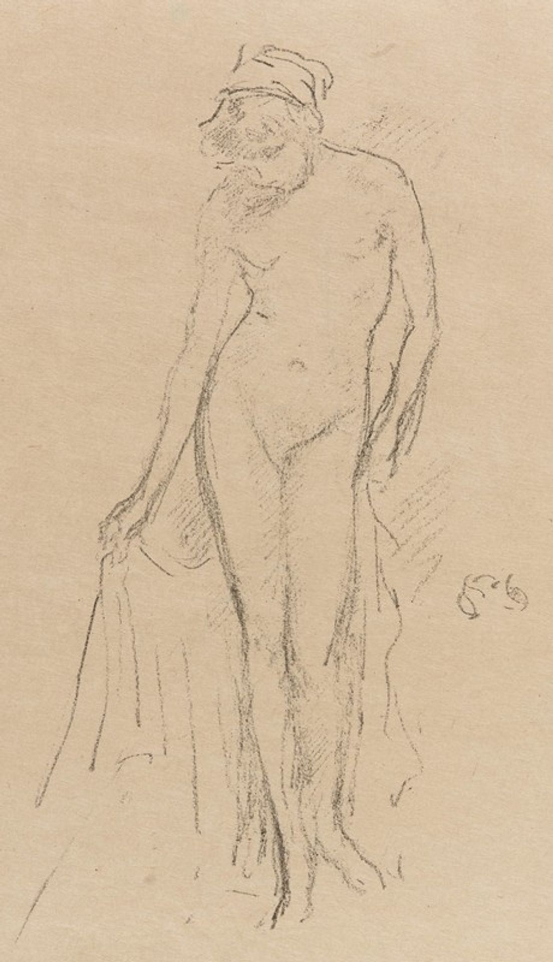 Nude Model, Standing by James Abbott McNeill Whistler