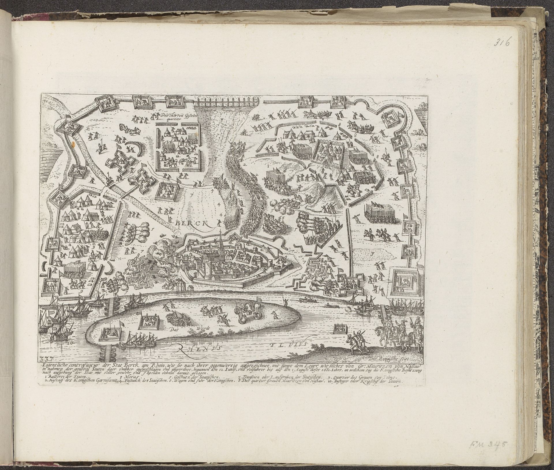 Inname van Rheinberg, 1601 by Frans Hogenberg