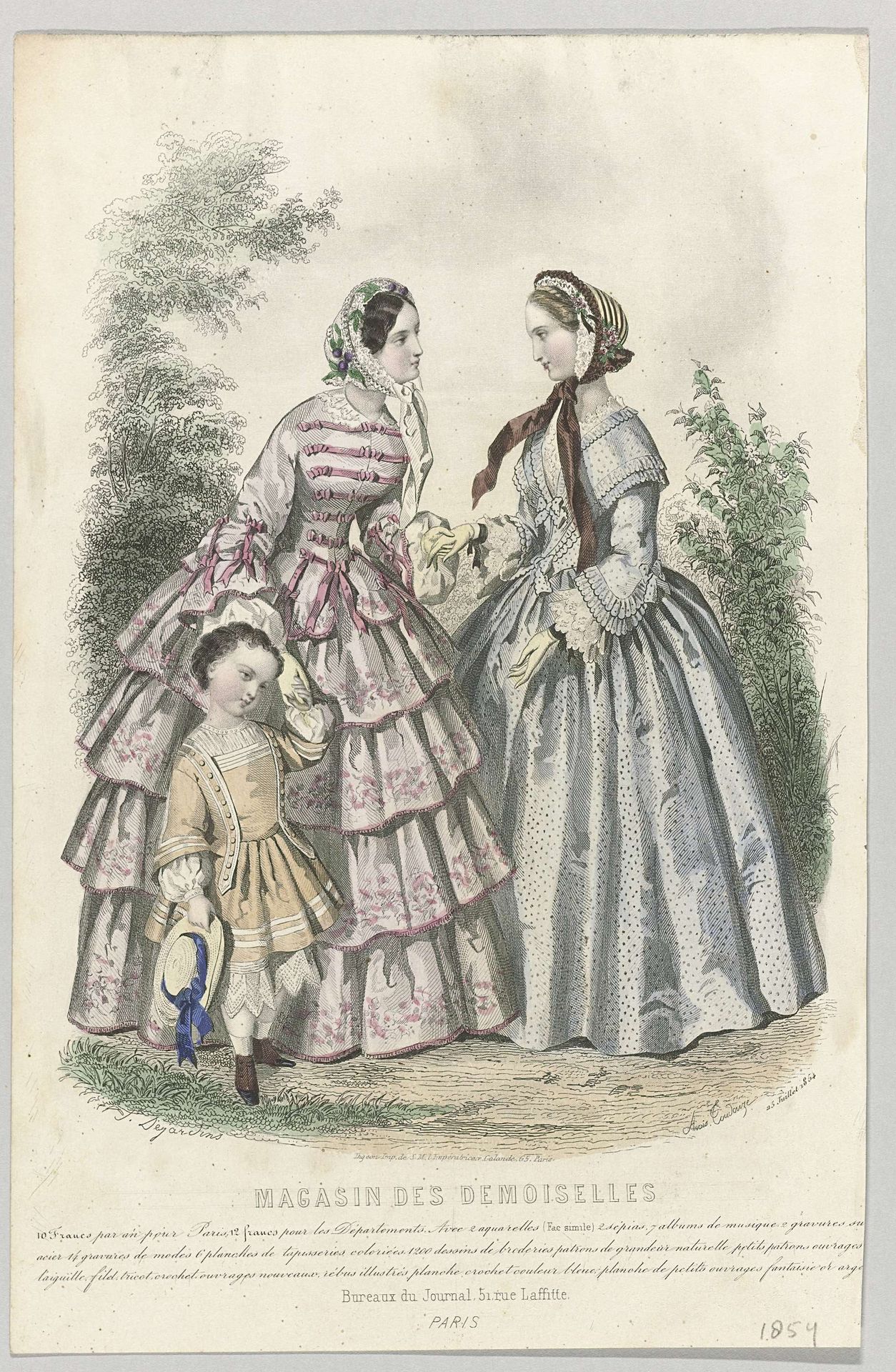 Magasin des Demoiselles, 25 Juillet 1854 by J. Desjardins