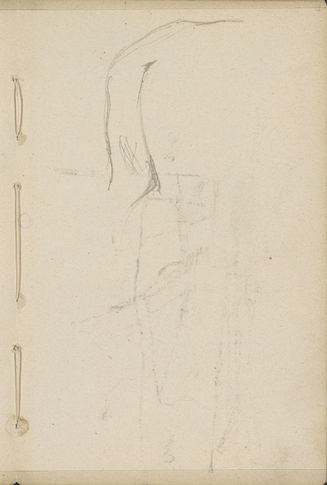 Studie, mogelijk van een onderdeel van een boot by George Hendrik Breitner
