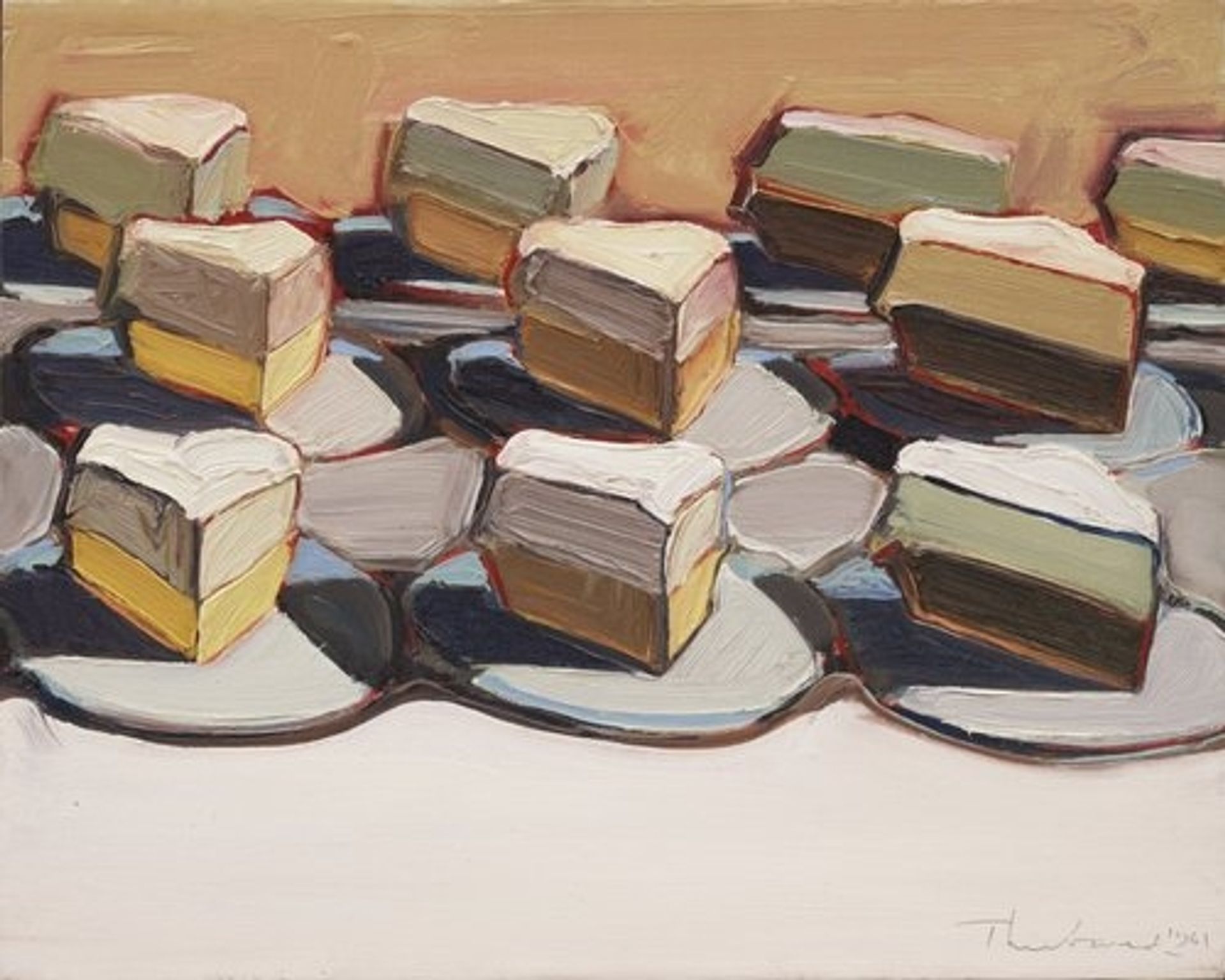 Cut Meringues by Wayne Thiebaud