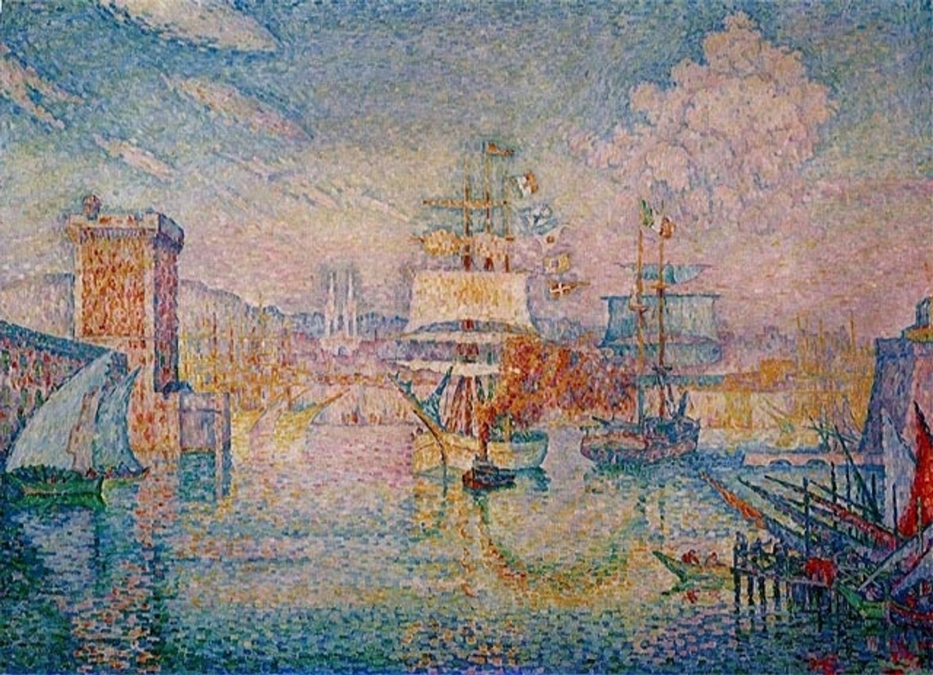 The Entrance to the Port of Marseille by Paul Signac
