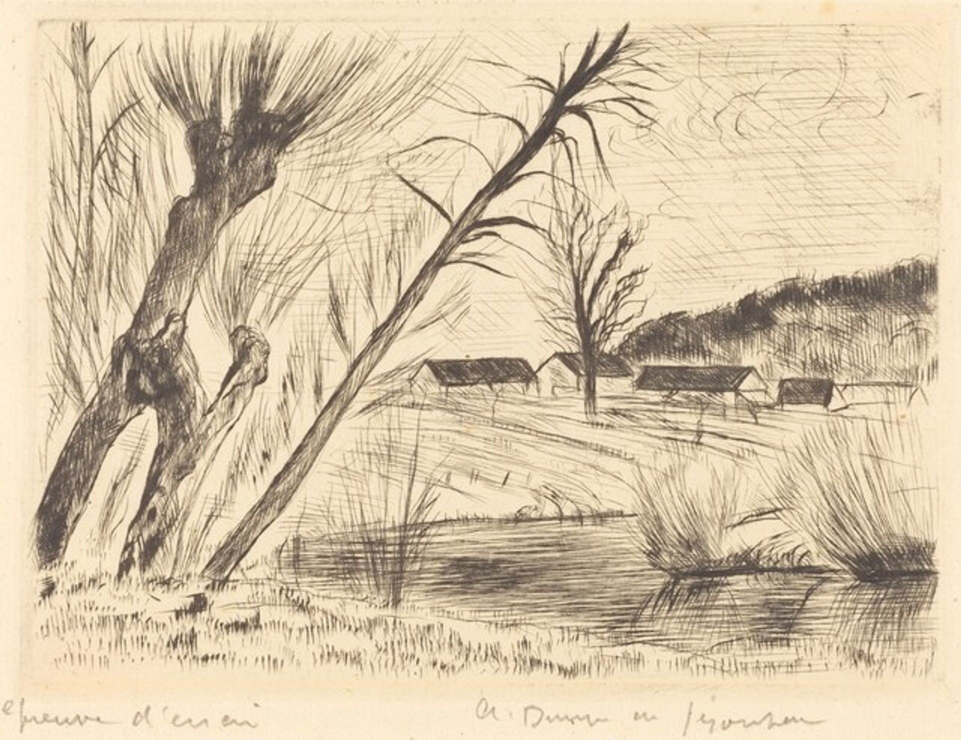 The Morin at Serbonne (Le Morin a Serbonne) by Andre Dunoyer de Segonzac