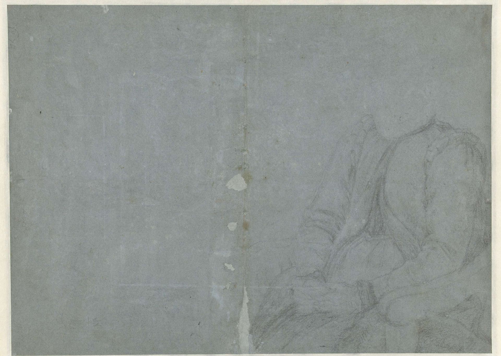 Studie van een zittende vrouw, zonder hoofd by Cornelis Ketel
