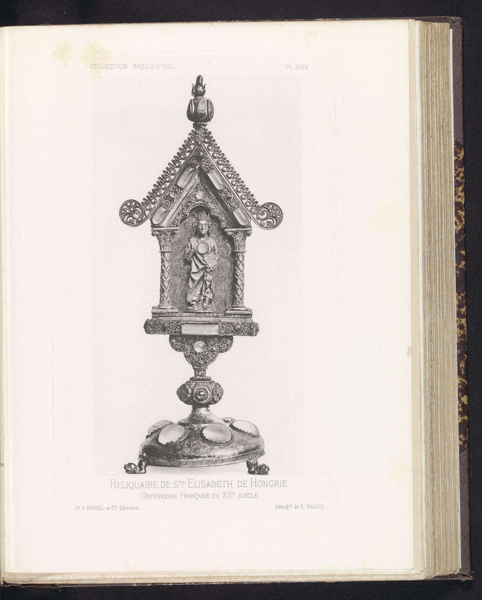 Reliekhouder van de heilige Elisabeth van Thüringen by Edouard Baldus