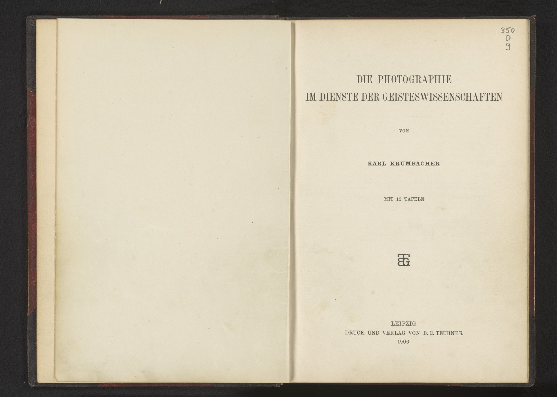 Die Photographie im Dienste der Geisteswissenschaften by Karl Krumbacher