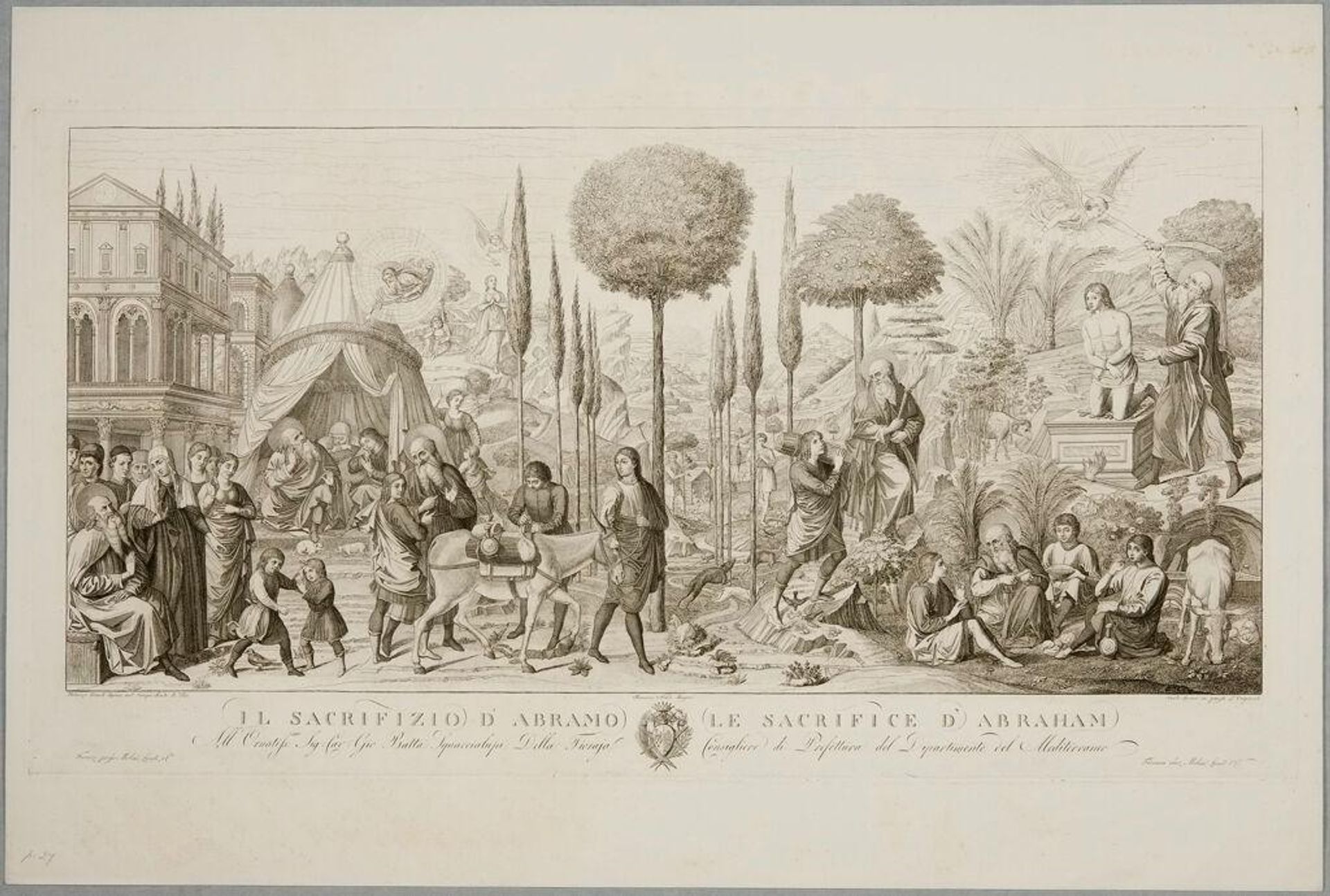 The Sacrifice of Abraham by Conte Carlo Lasinio