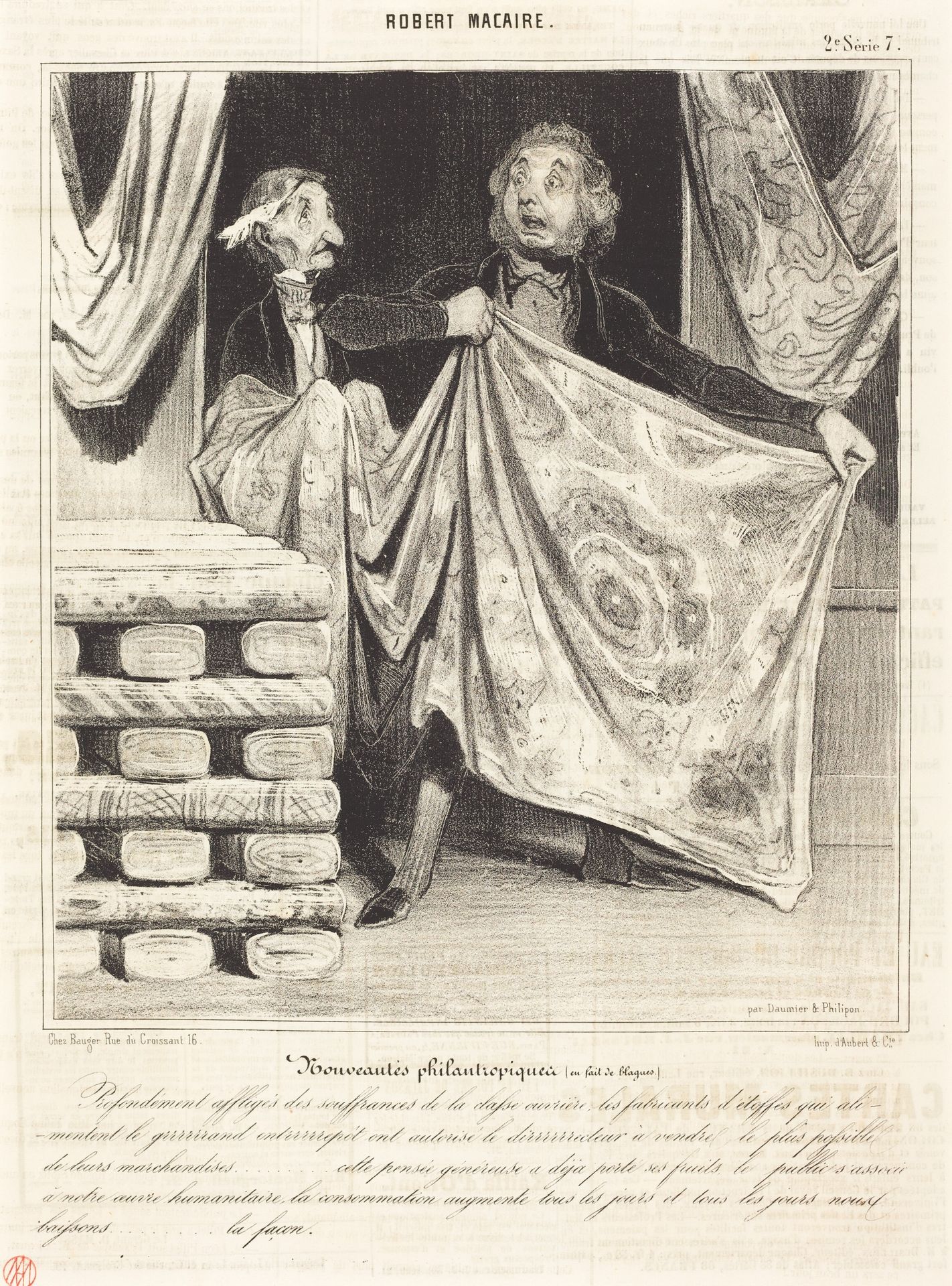 Nouveautés philantropiques... by Honoré Daumier