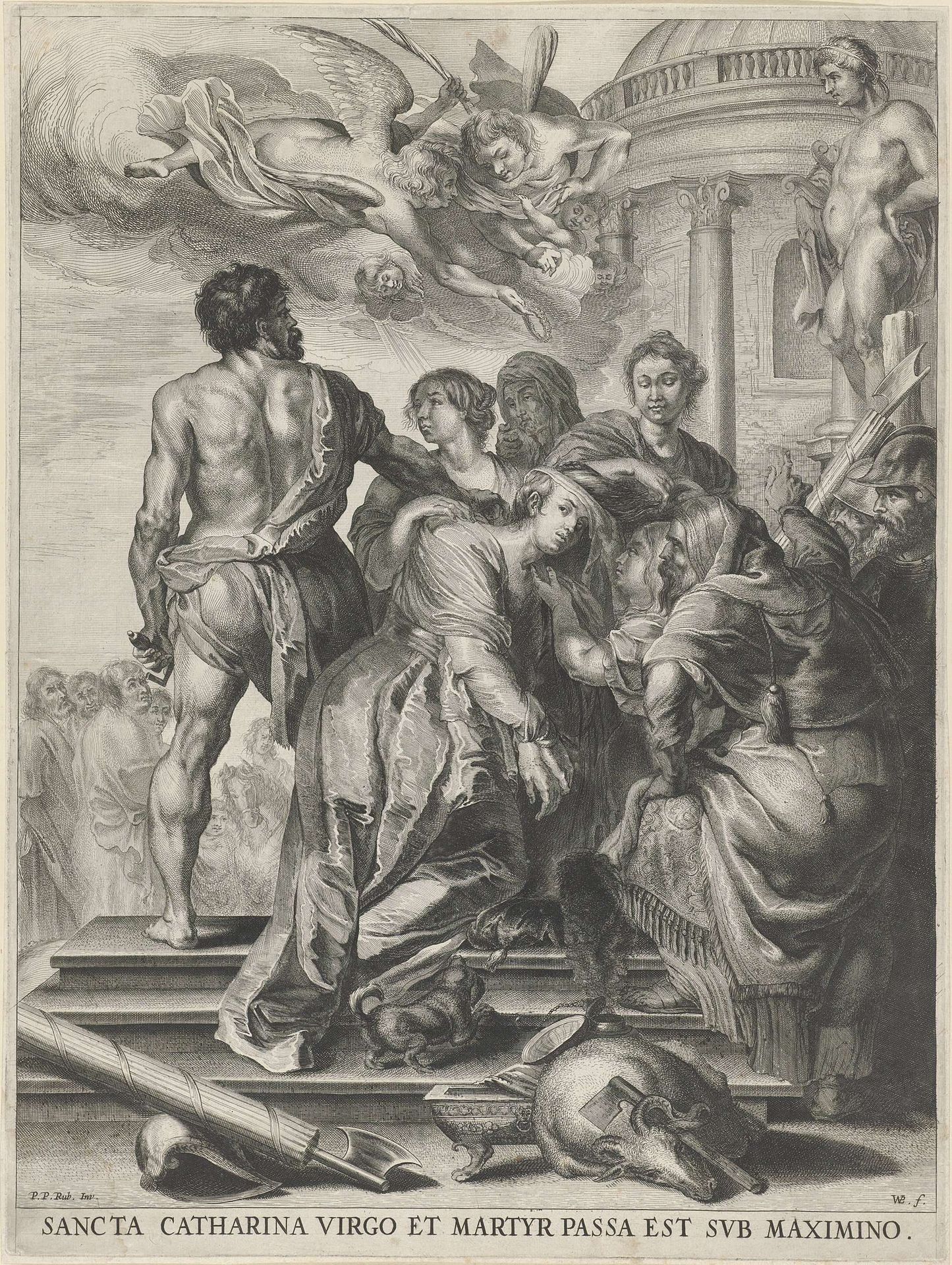 Martelaarschap van H. Catharina by Willem van der Leeuw