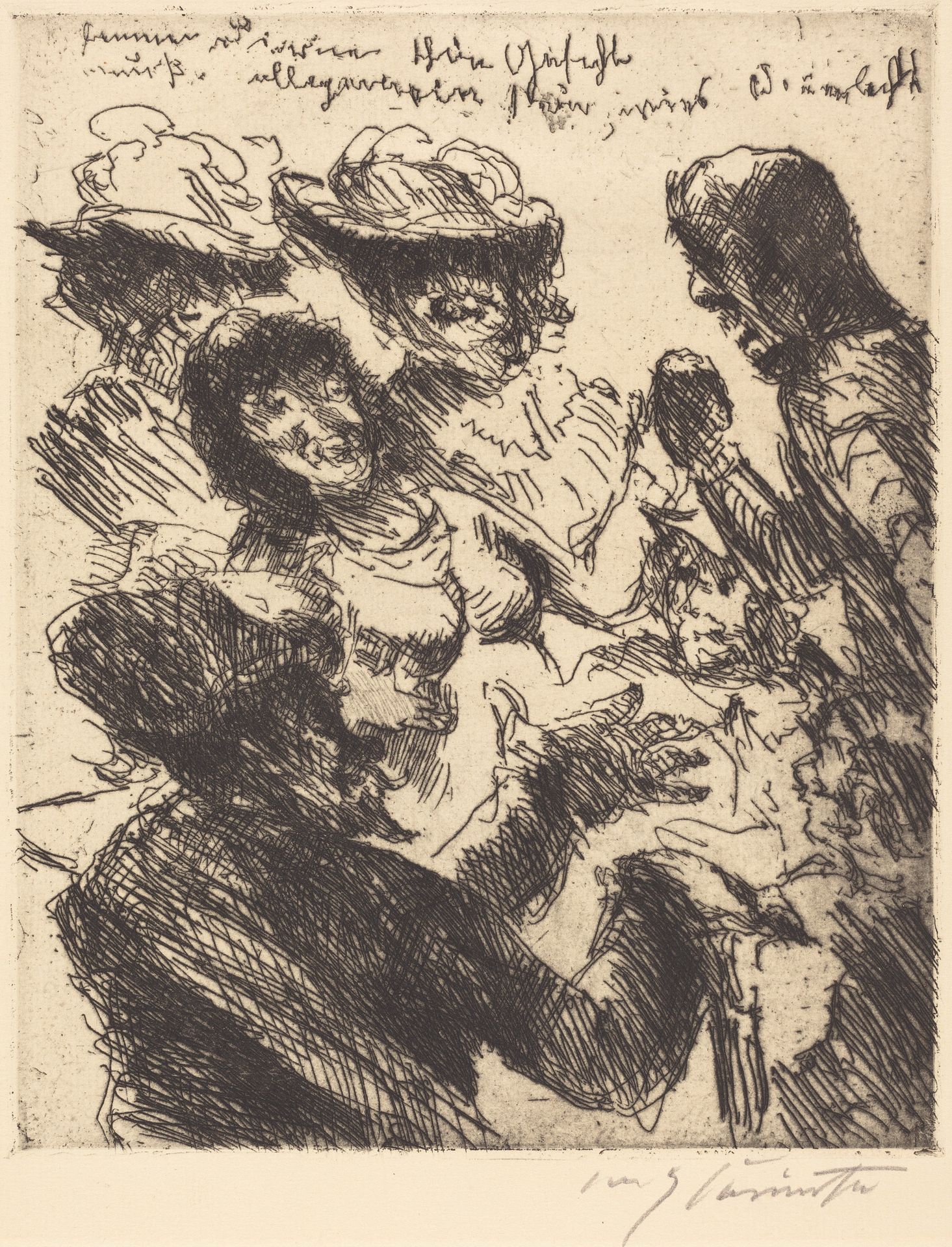 "Einer dirne schön gesicht muss allgemein sein wie's sonnenlicht" ("A Pretty Girl's Face is Like the Sunshine") by Lovis Corinth