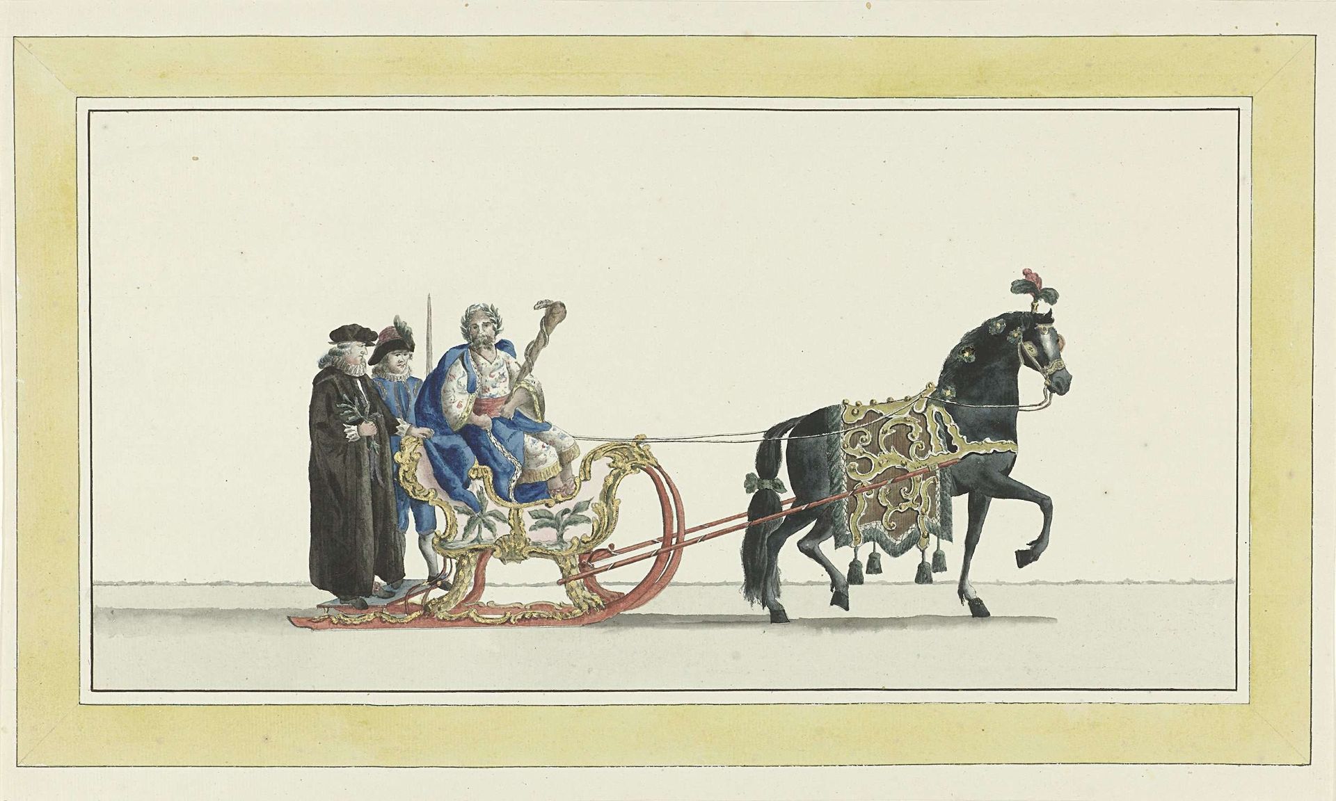 Tiende slede by Abraham Delfos