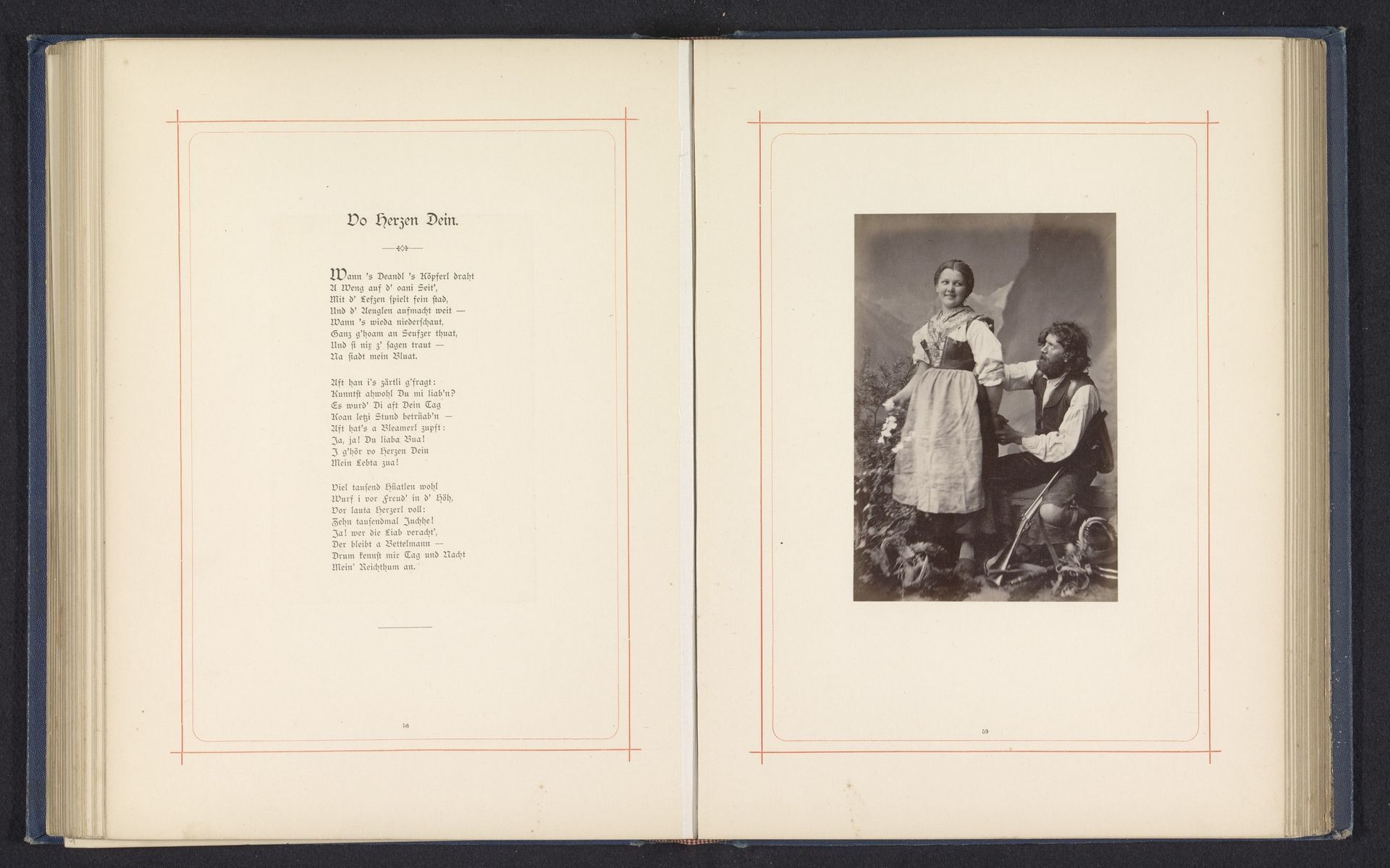 Man en een vrouw in klederdracht by Max Balde