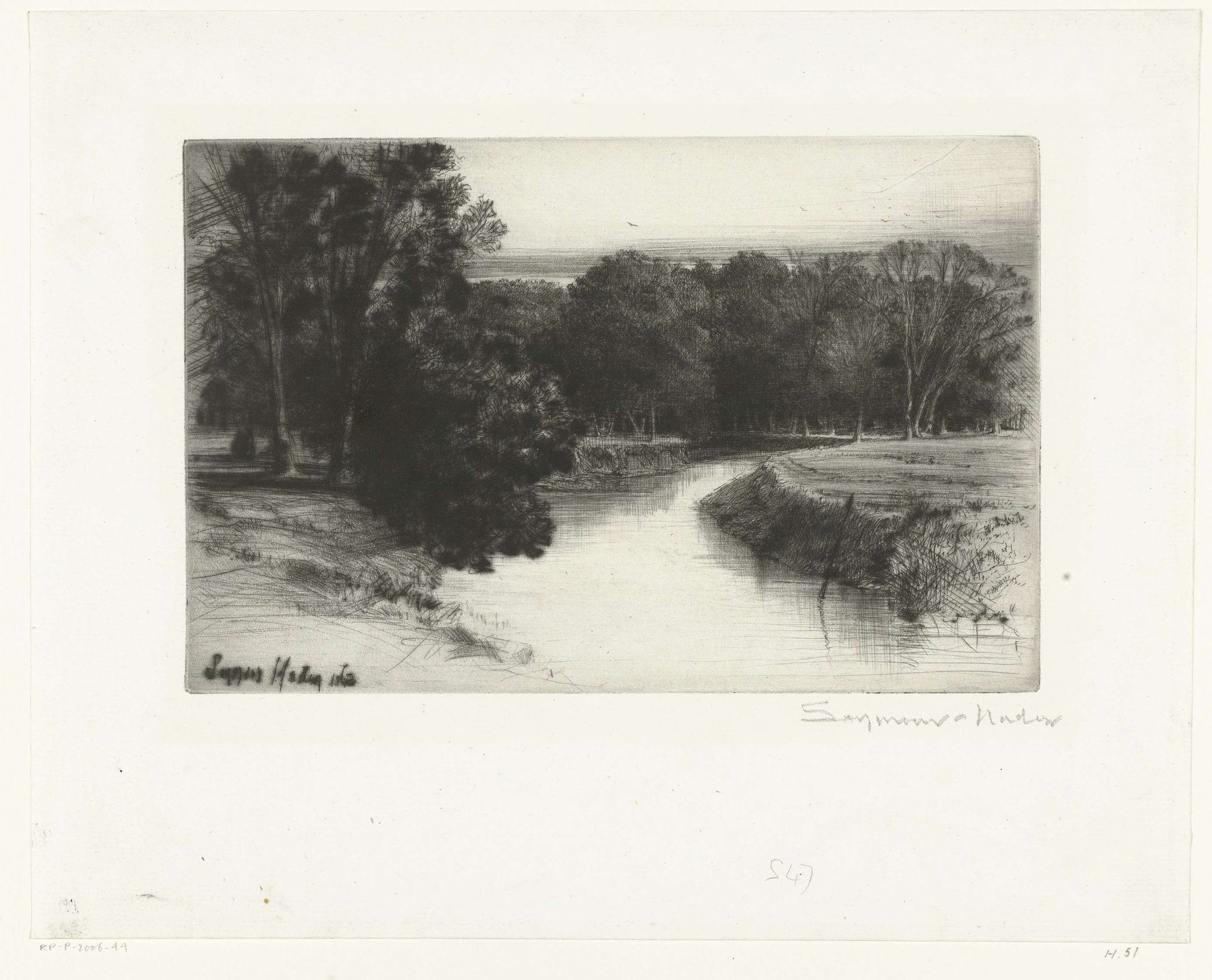 Zonsondergang in Ierland by Sir Francis Seymour Haden