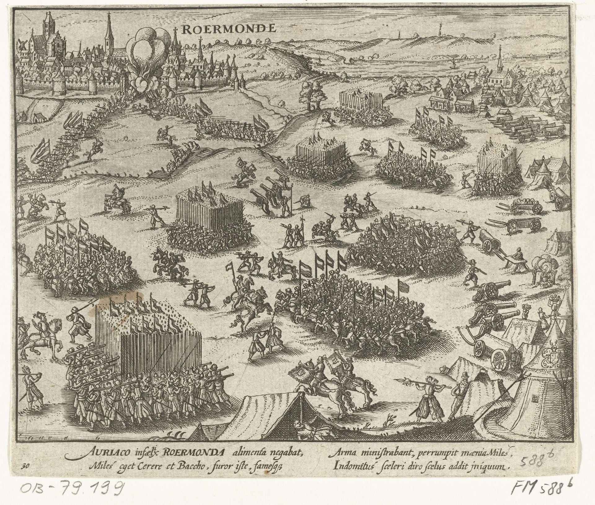 Roermond door Willem van Oranje ingenomen, 1572 by Anonymous
