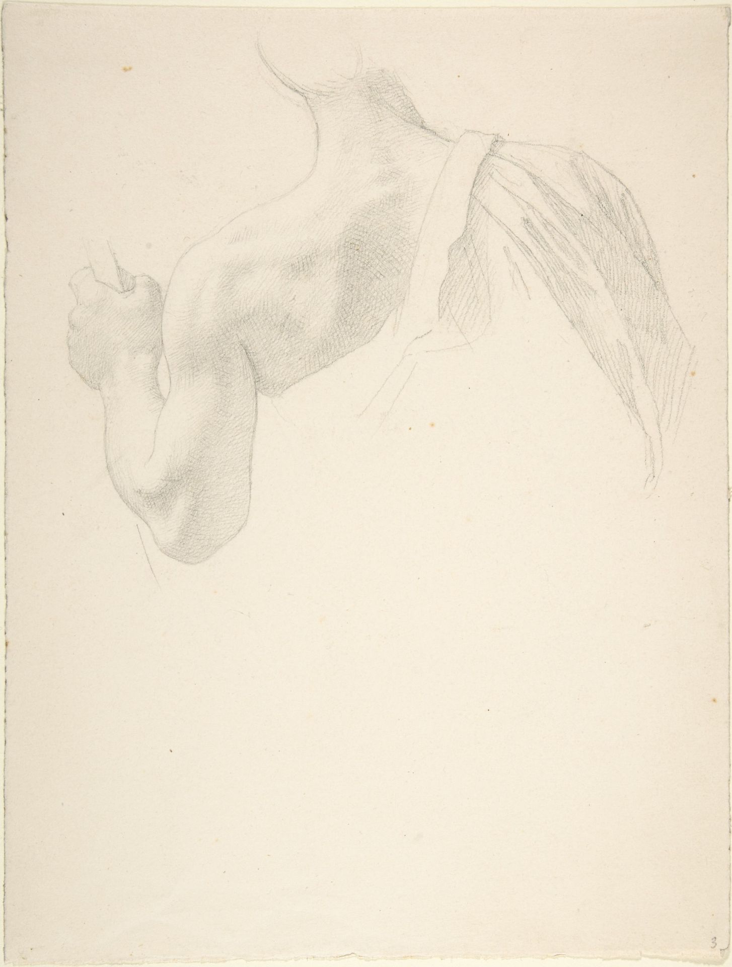 Left Arm and Shoulders of a Man Seen from the Back by Johann Friedrich Overbeck