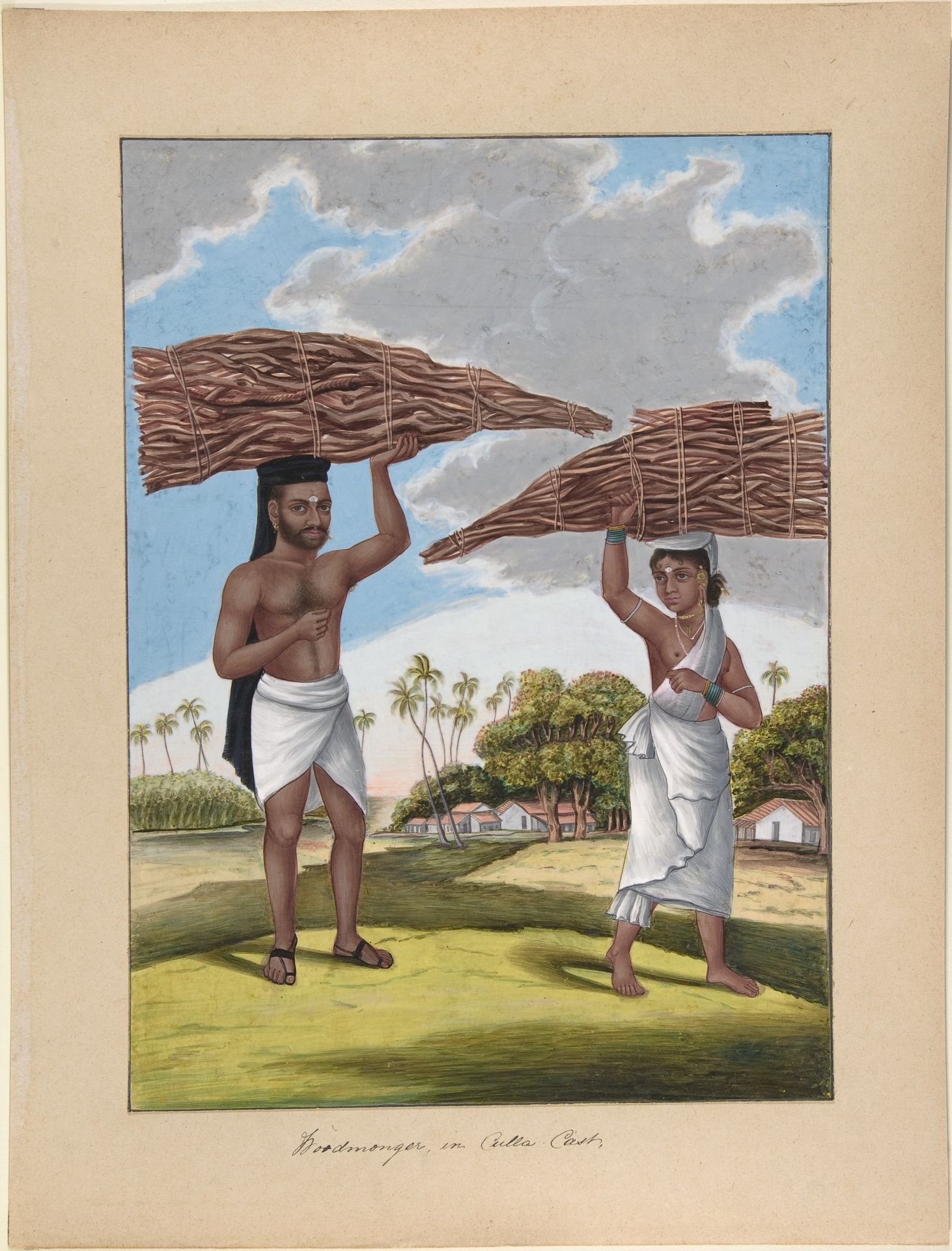 Woodmonger in Culla Caste, from Indian Trades and Castes by Anonymous