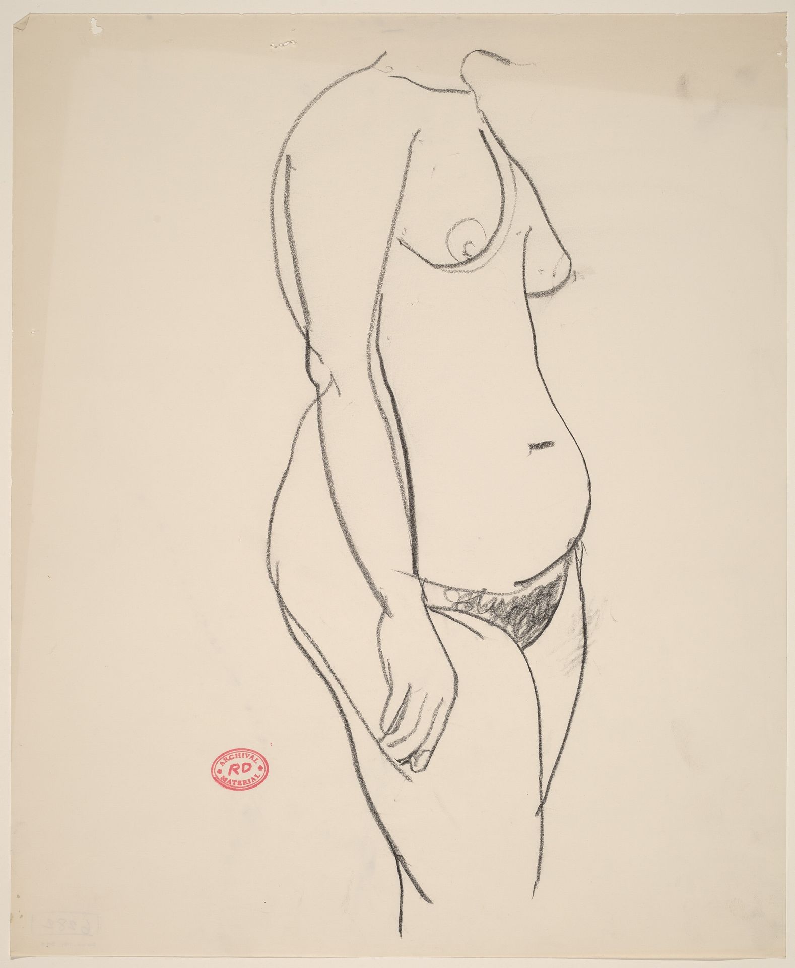 [female nude on knees] by Richard Diebenkorn