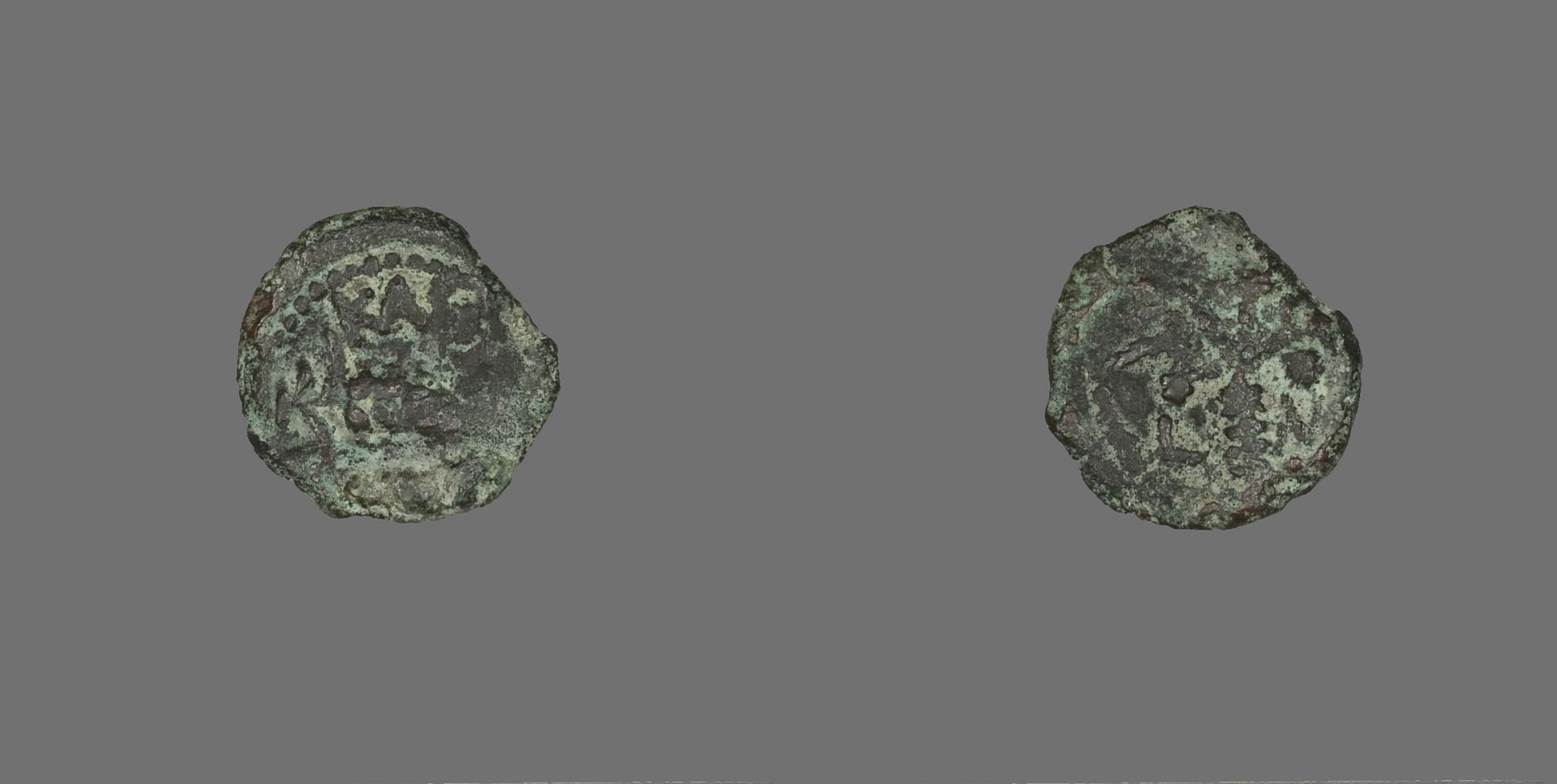 Coin Depicting a Stalk of Grain by Judean