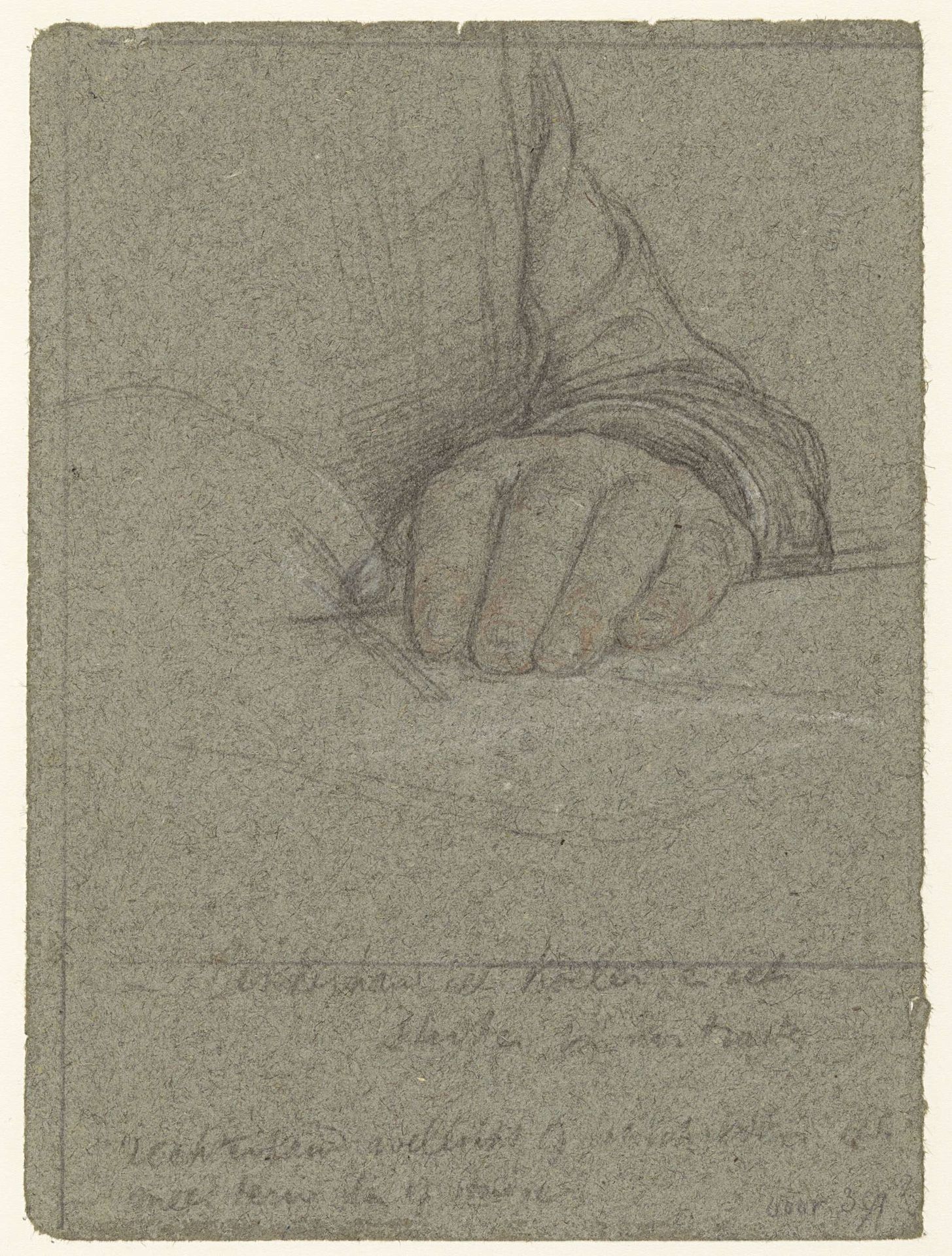 Studie van de rechterhand van Geheimrat M. Kempner by Jan Veth