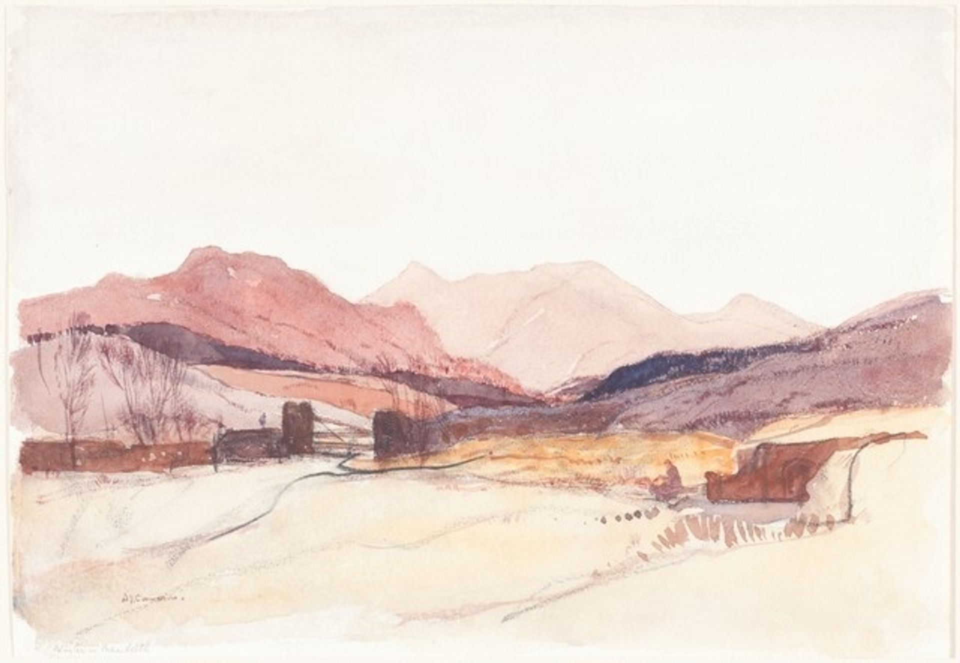 Winter in Menteith by David Young Cameron