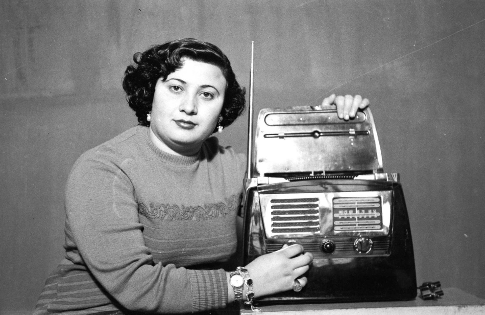 Woman from Tyr. Madani’s parents’ home, the studio, Saida, Lebanon, 1948-53. Hashem el Madani by  Akram Zaatari