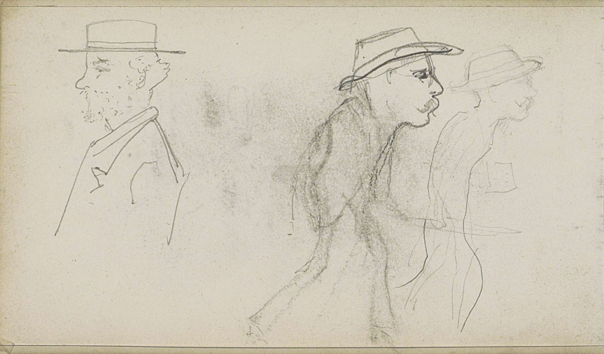 Man met een hoed by George Clausen