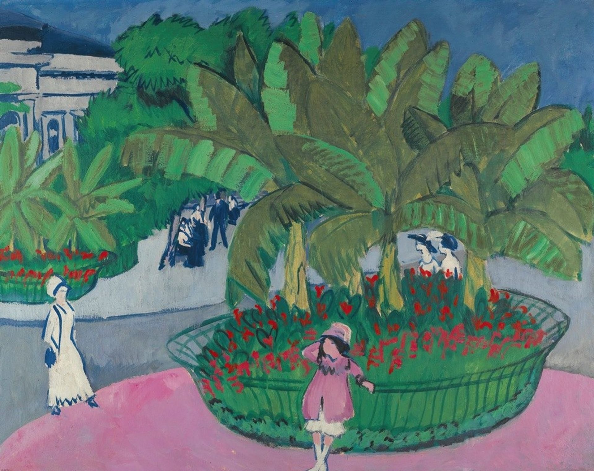 The Bosquet; Albertplatz In Dresden by Ernst Ludwig Kirchner