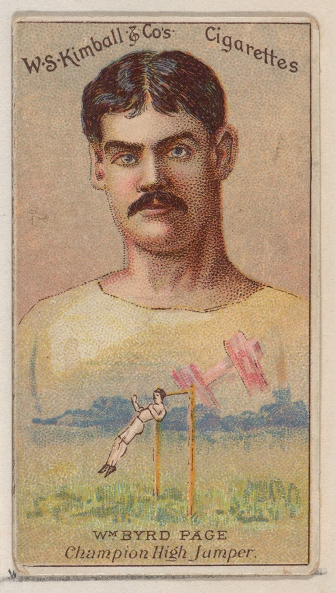 William Byrd Page, Champion High Jumper, from the Champions of Games and Sports series (N184, Type 1) issued by W.S. Kimball & Co. by W.S. Kimball & Co.