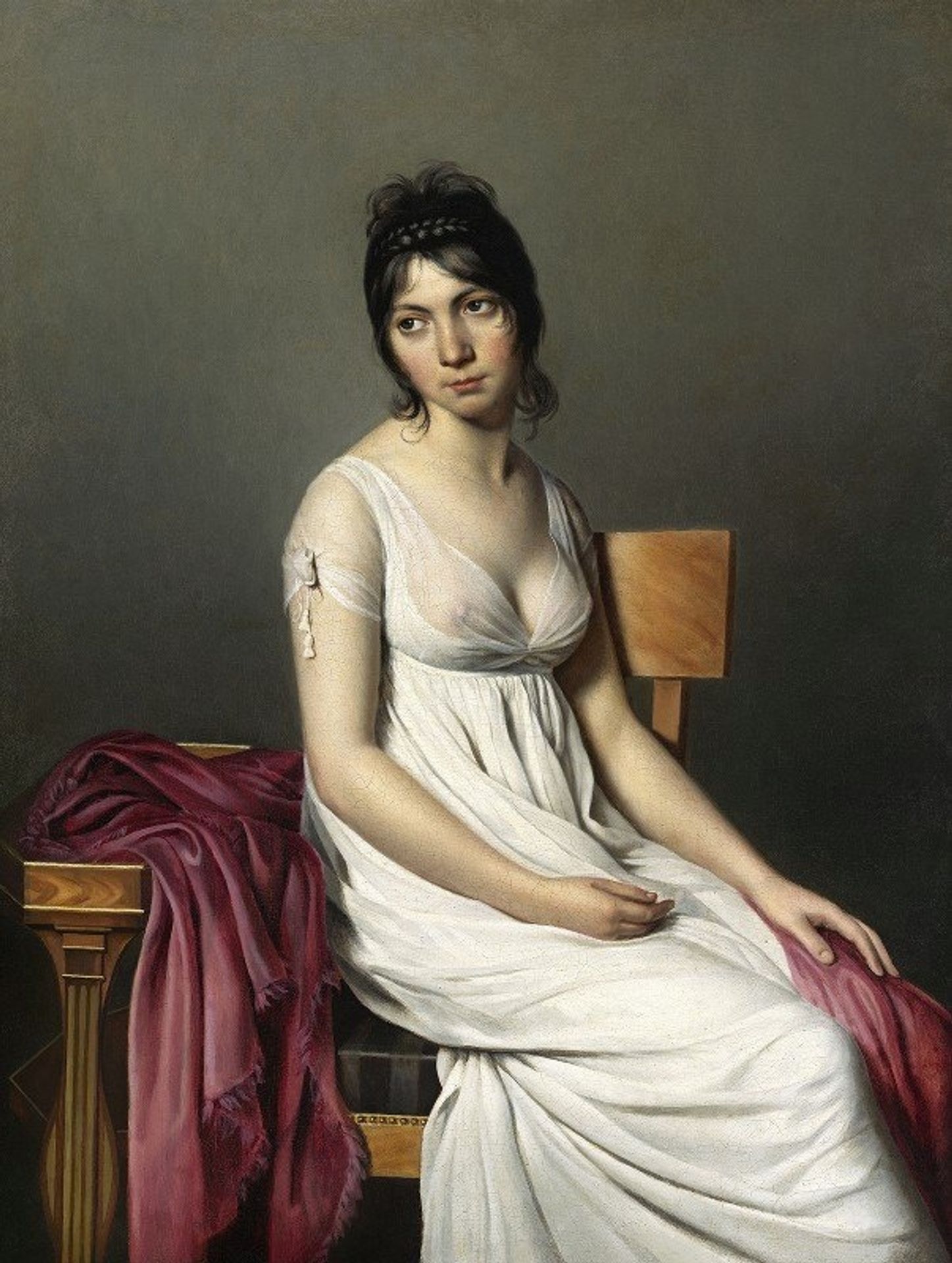 Portrait of a Young Woman in White by Jacques Louis David