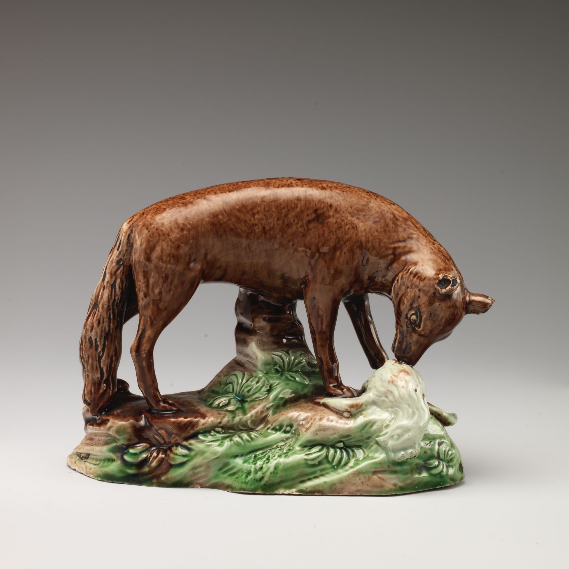 Fox with dead cockerel by Ralph Wood the Younger