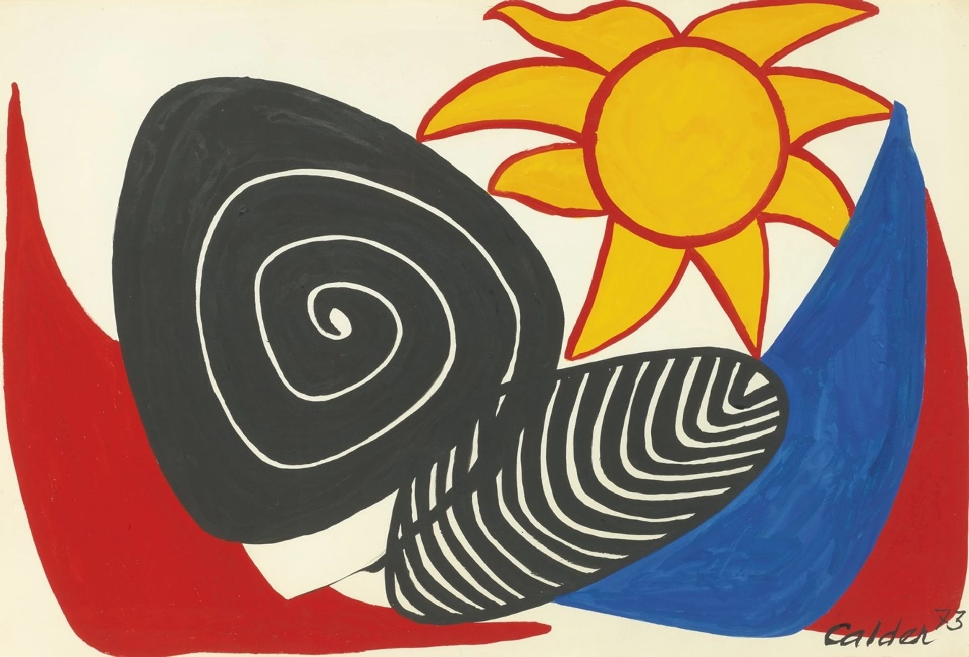 Yellow Sun by Alexander Calder