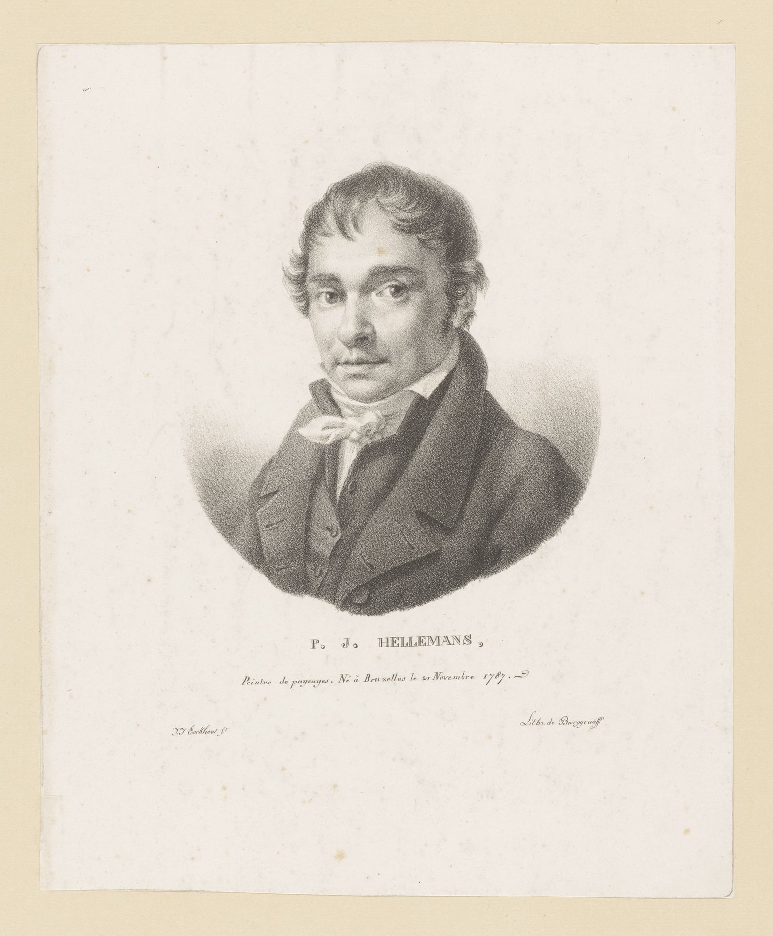 Portret van Pierre Jean Hellemans by Guillaume Philidor Van den Burggraaff