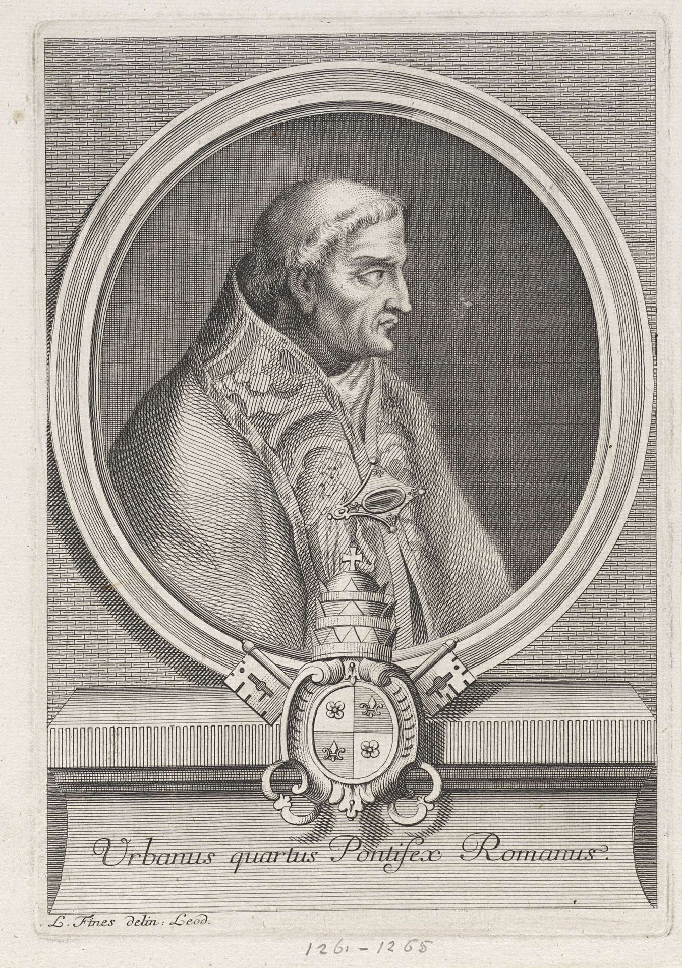 Portret van paus Urbanus IV by Anonymous