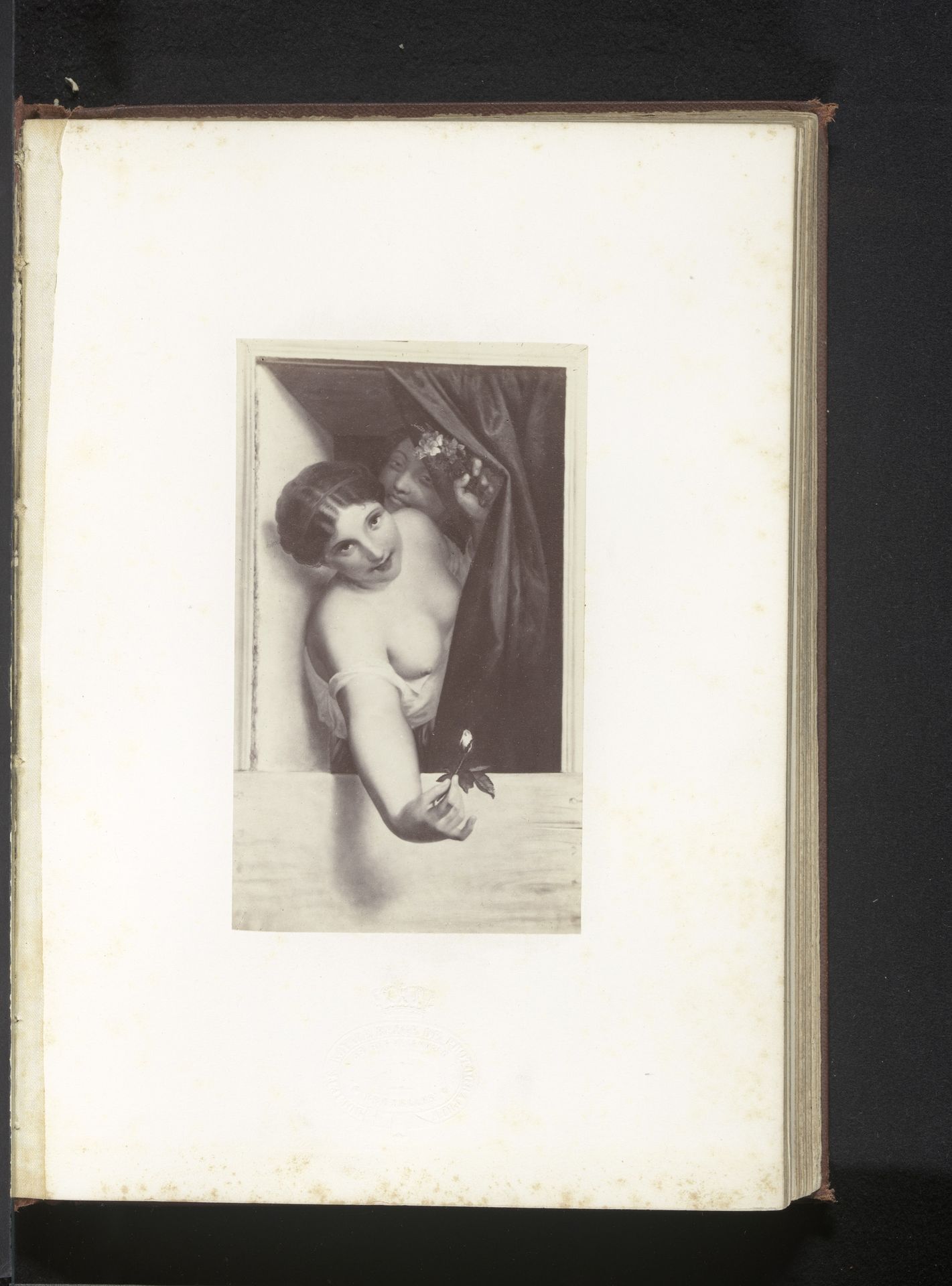 Fotoreproductie van De rozenknop door Antoine Wiertz by Edmond Fierlants