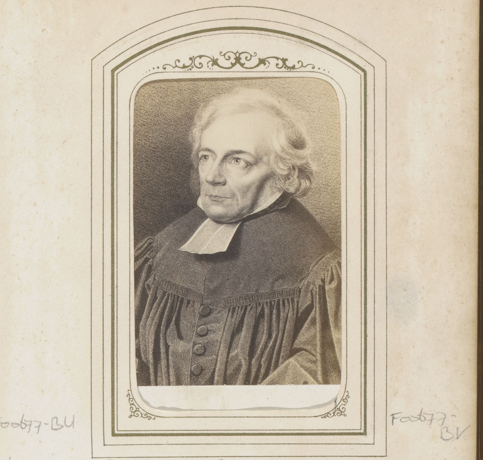 Fotoreproductie van een gegraveerd portret van Friedrich Ernst Daniel Schleiermacher by Anonymous